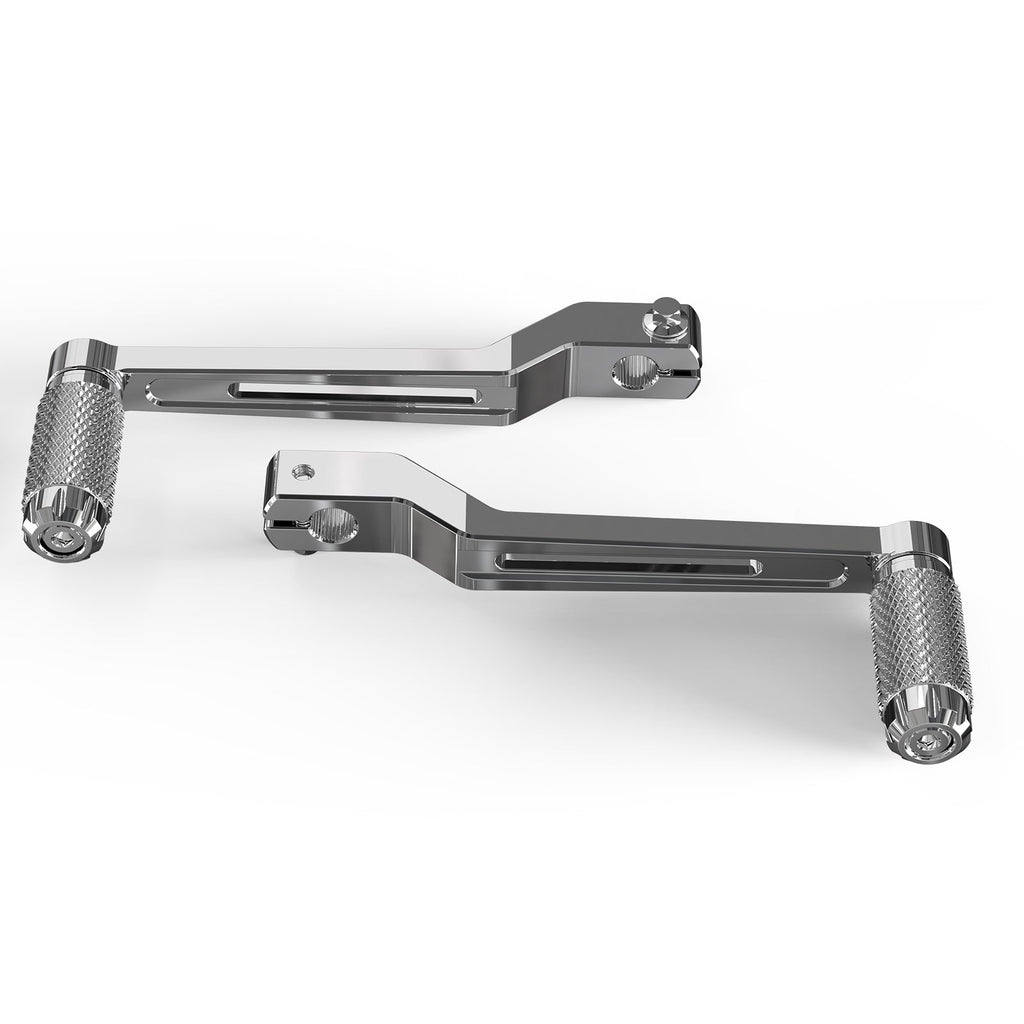 Chrome Heel Toe Shifter Levers Pegs For Harley Electra Glide Road Glide Ultra Limited