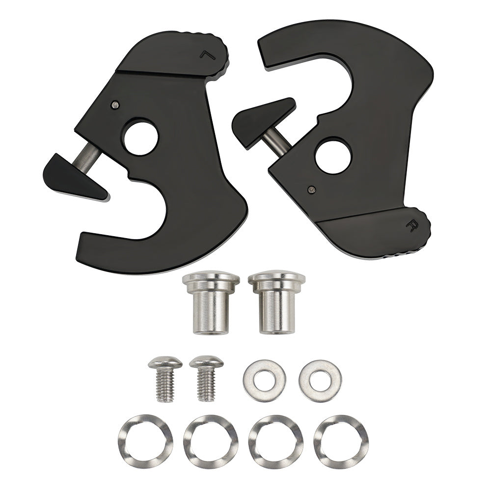 Sissy Bar Uprights Racks Rotory Latches Kit For Harley Dyna Low Rider Street Bob Super Glide
