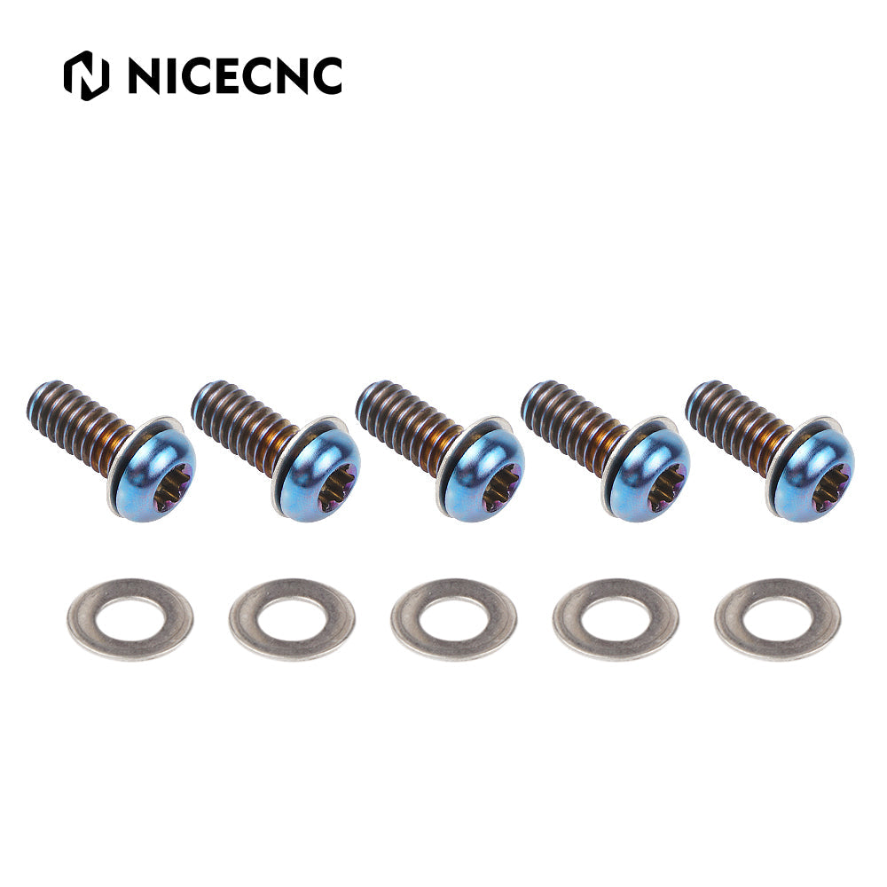 Derby Clutch Cover Torx Screws Bolts For Harley Road King Electra Street Glide Ultra Limited