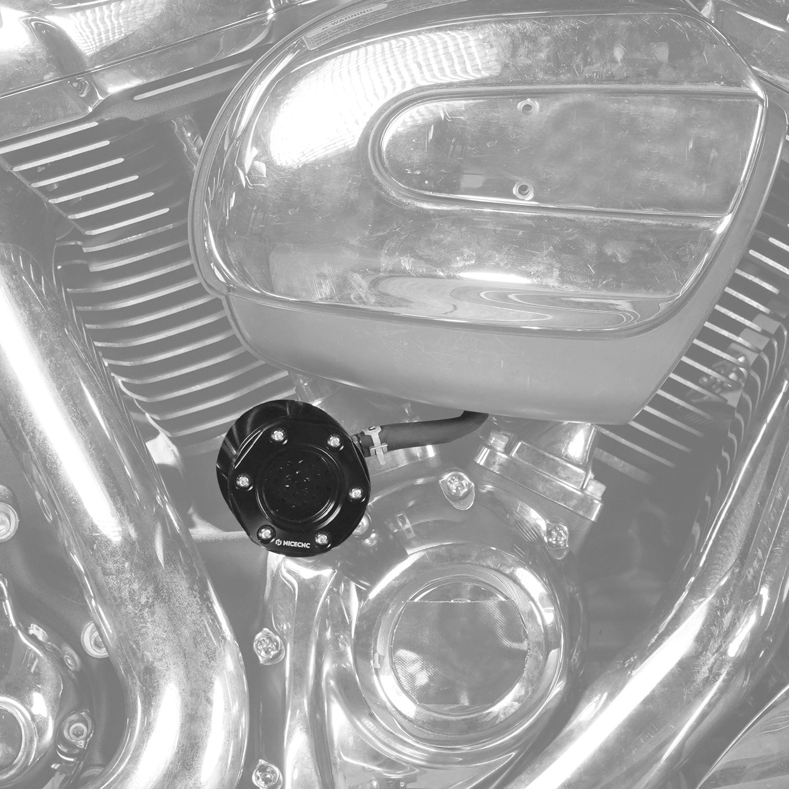 M8 Engine External Breather Kit For Harley Softail Street Bob Low Rider Fat Bob Boy