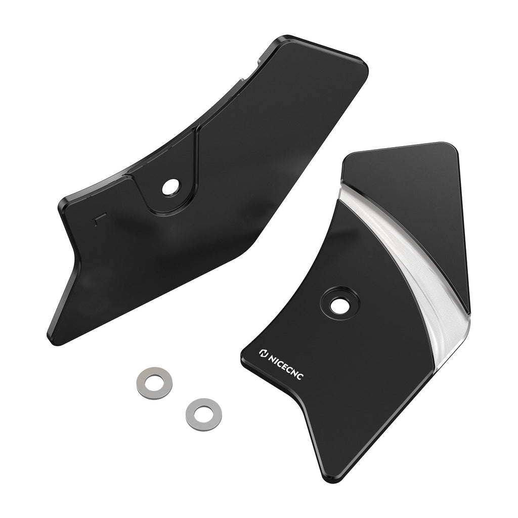 Frame Side Steering Neck Covers Trim For Harley Road King Electra Street Glide