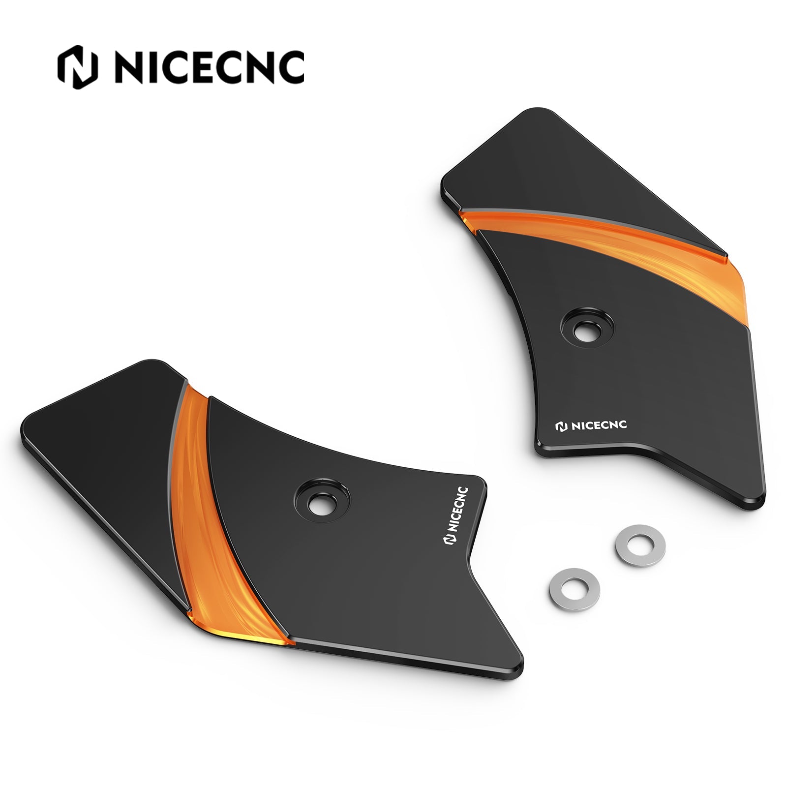 Frame Side Steering Neck Covers Trim For Harley Road King Electra Street Glide