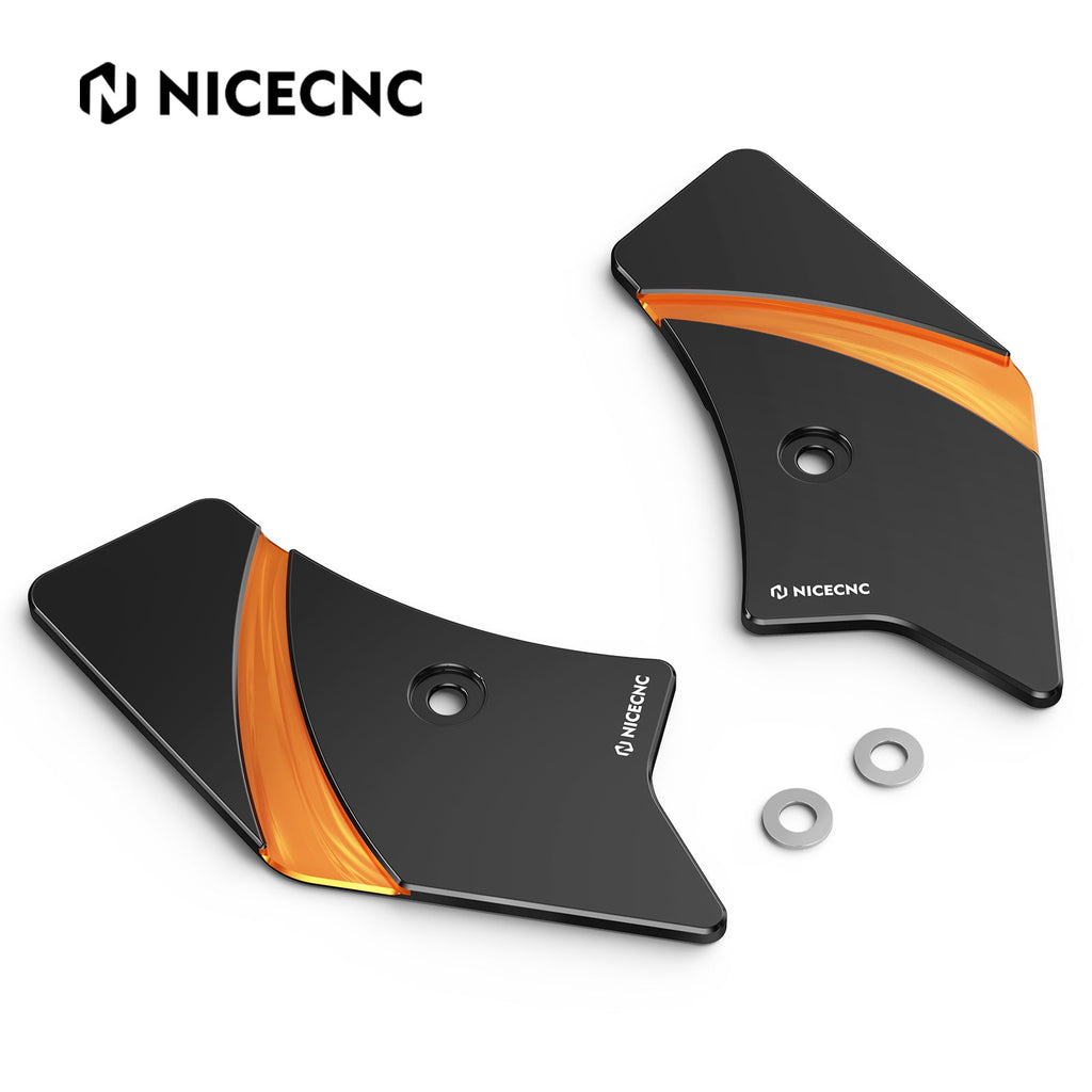 Frame Side Steering Neck Covers Trim For Harley Road King Electra Street Glide