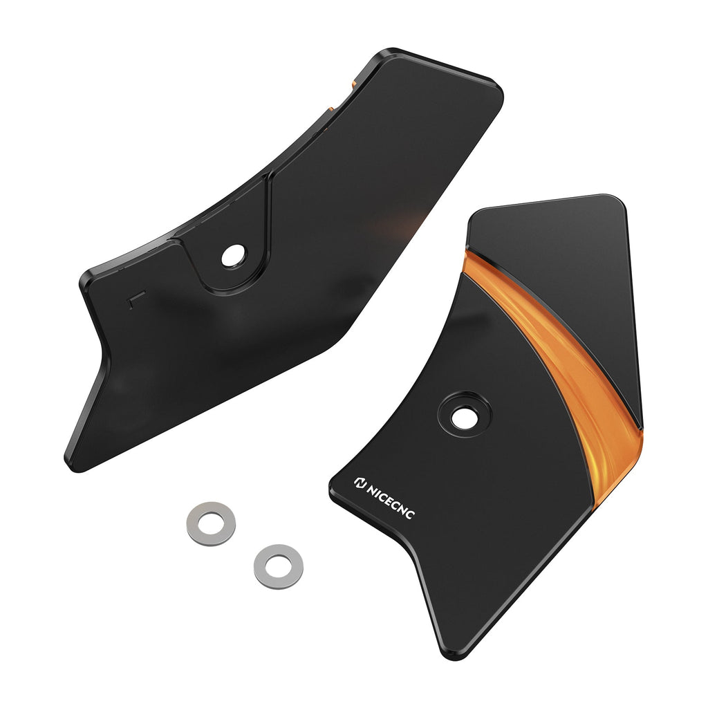 Frame Side Steering Neck Covers Trim For Harley Road King Electra Street Glide
