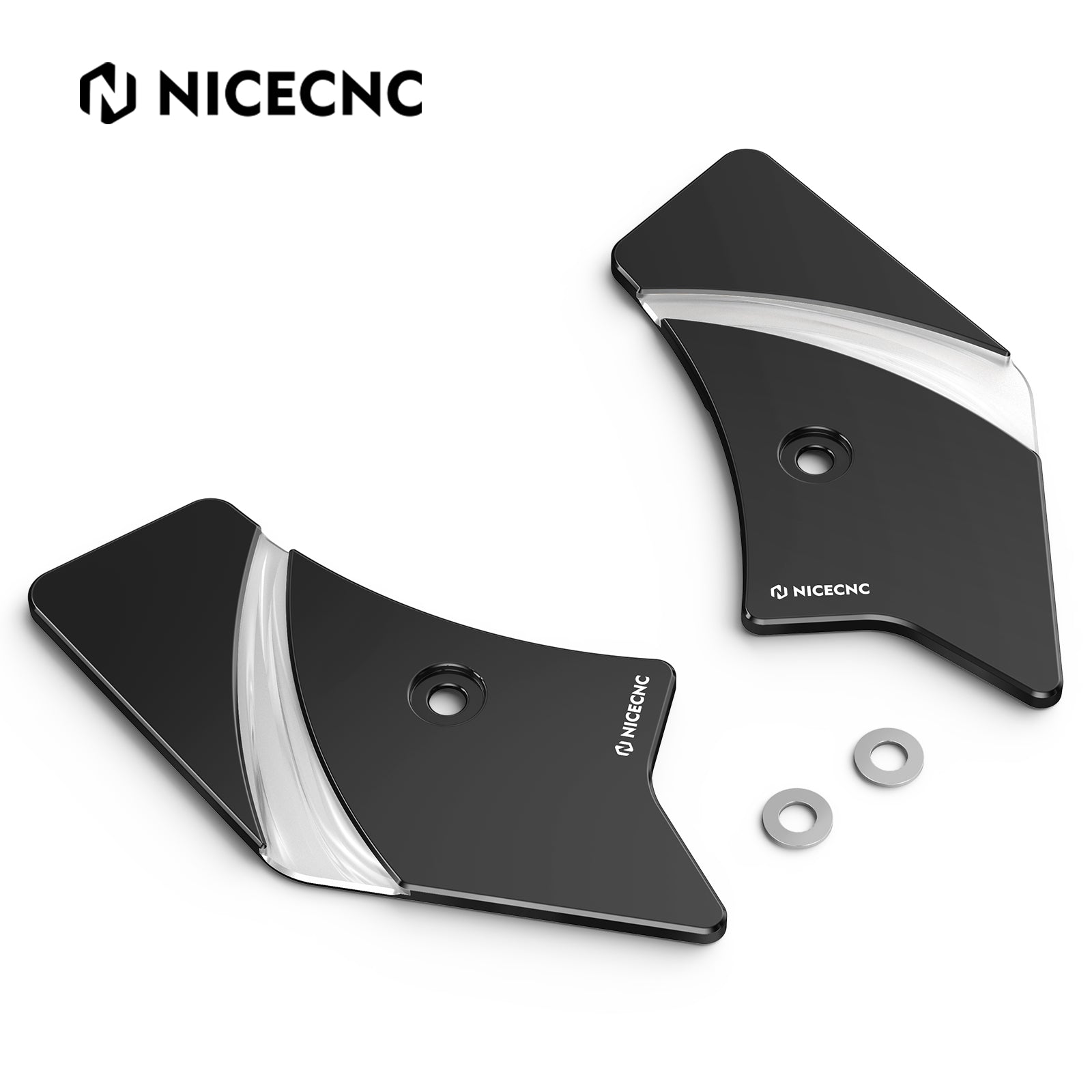 Frame Side Steering Neck Covers Trim For Harley Road King Electra Street Glide