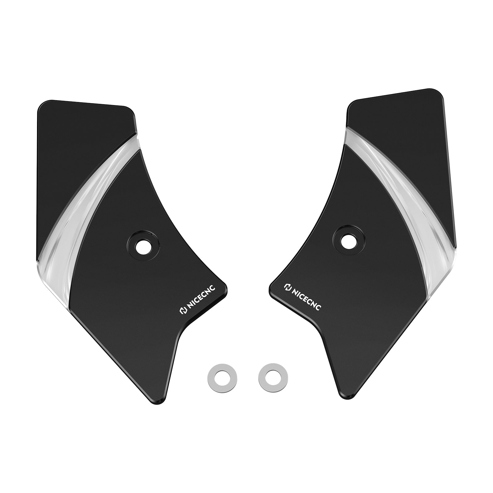 Frame Side Steering Neck Covers Trim For Harley Road King Electra Street Glide