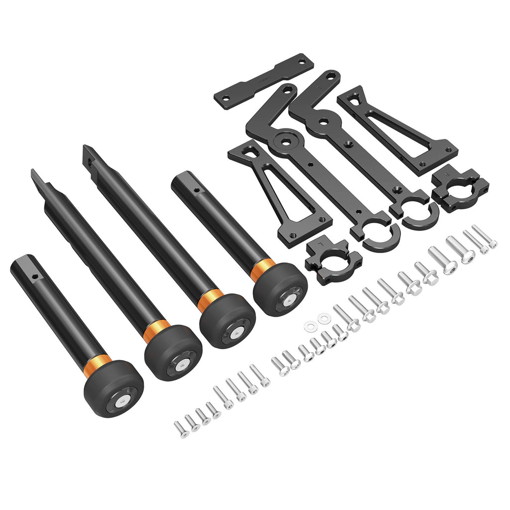 Front Engine Guard + Modular Sliders For Harley Road King Electra Street Glide