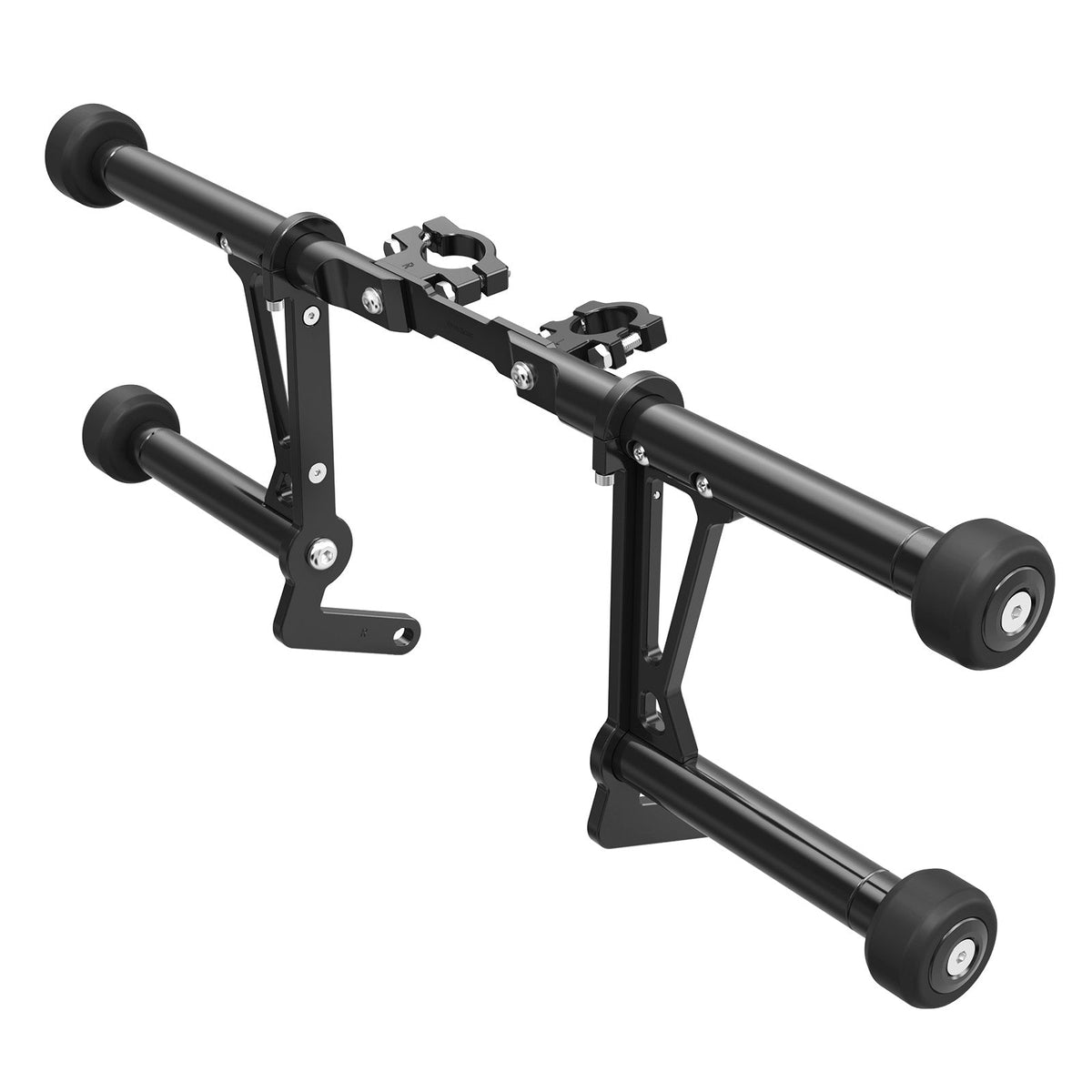 Front Engine Guard + Rear Saddlebag Crash Bar For Harley Road King Street Glide