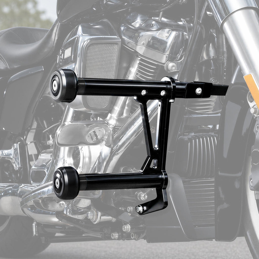Front Engine Guard + Modular Sliders For Harley Road King Electra Street Glide