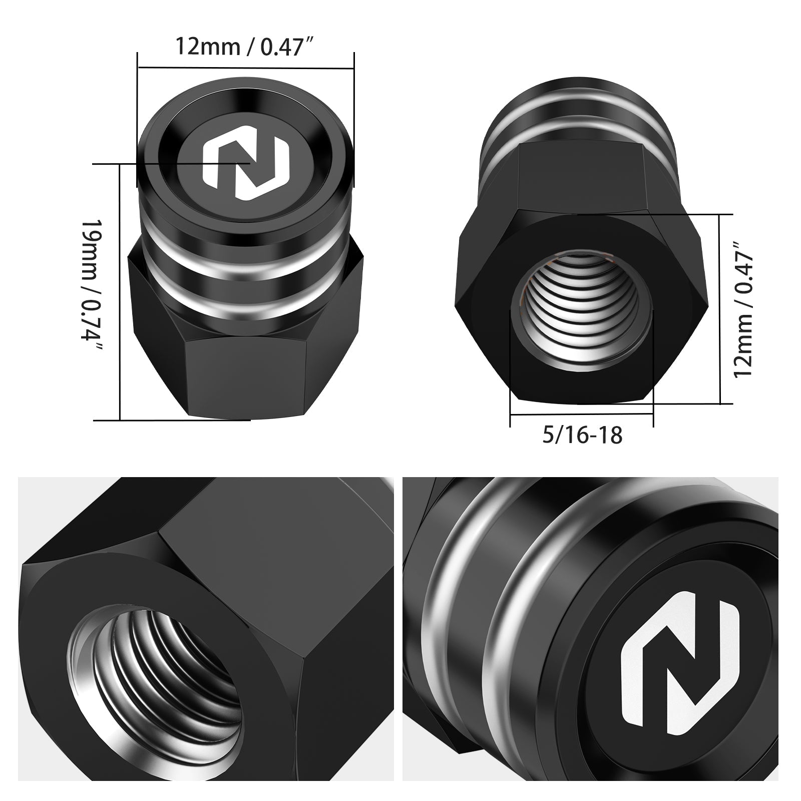 Horn Cover Mounting Nut Locking Kit For Harley Road King Electra Street Glide