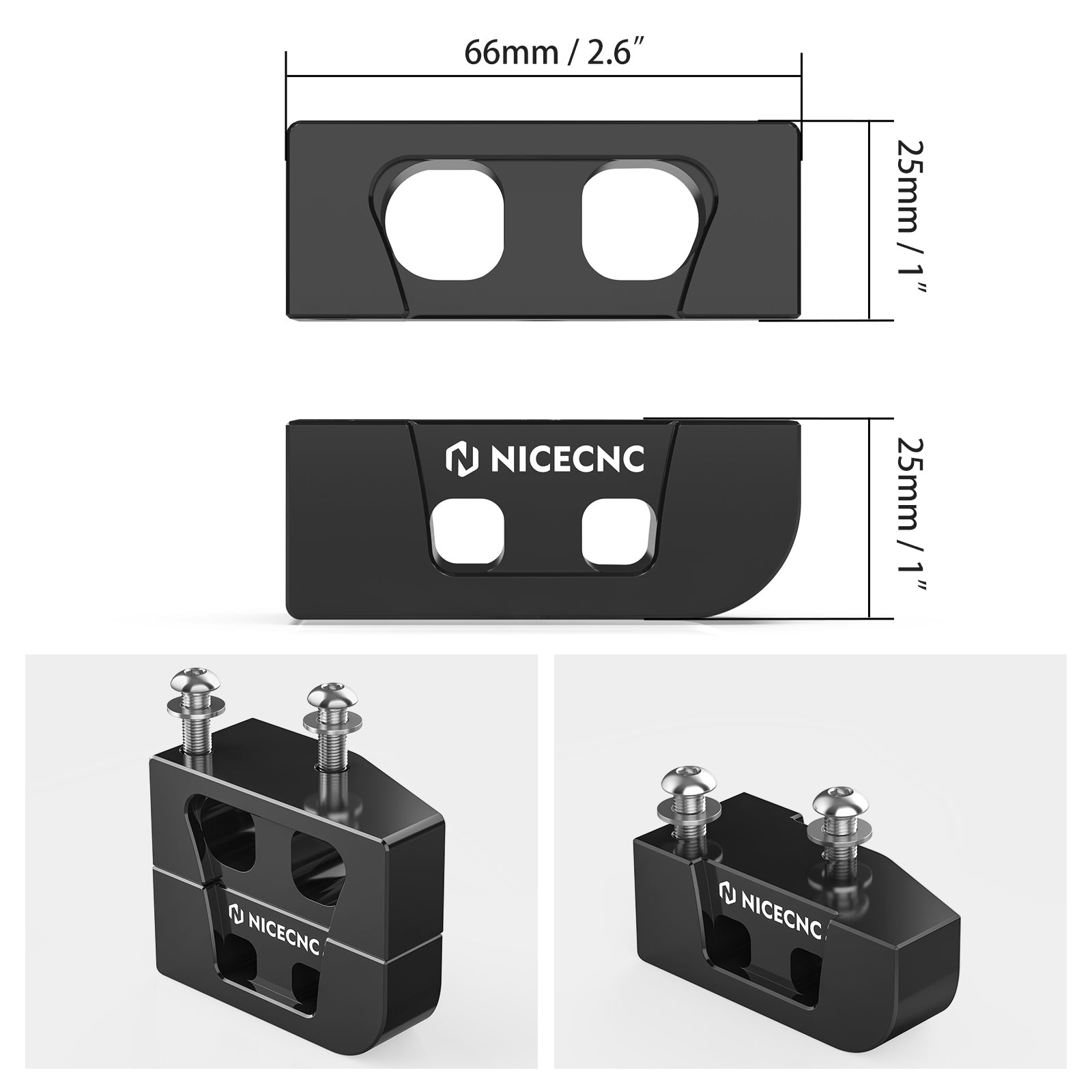 Kickstand Lift Blocks Extender Extension For Harley Road King Electra Street Glide Ultra Limited