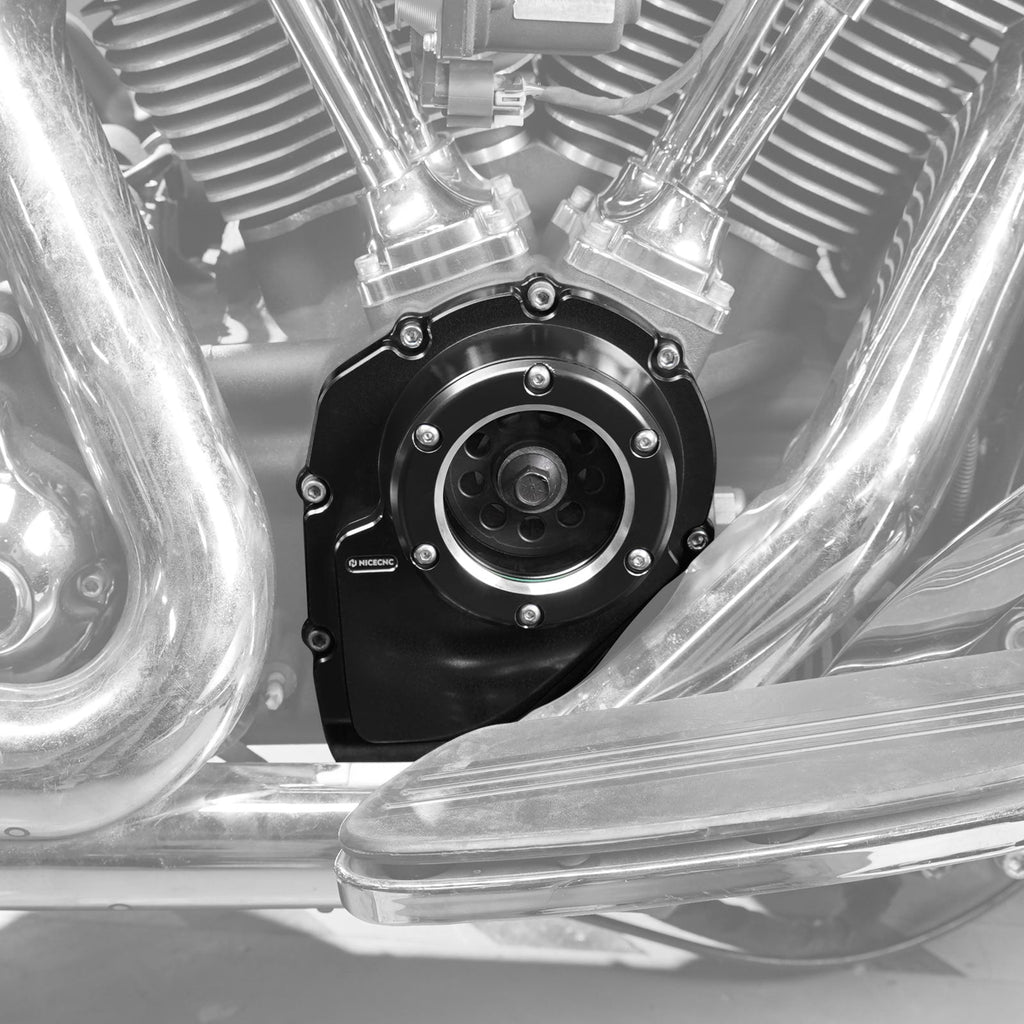 Transparent M8 Camshaft Cam Cover For Harley Softail Fat Boy Street Bob Low Rider S