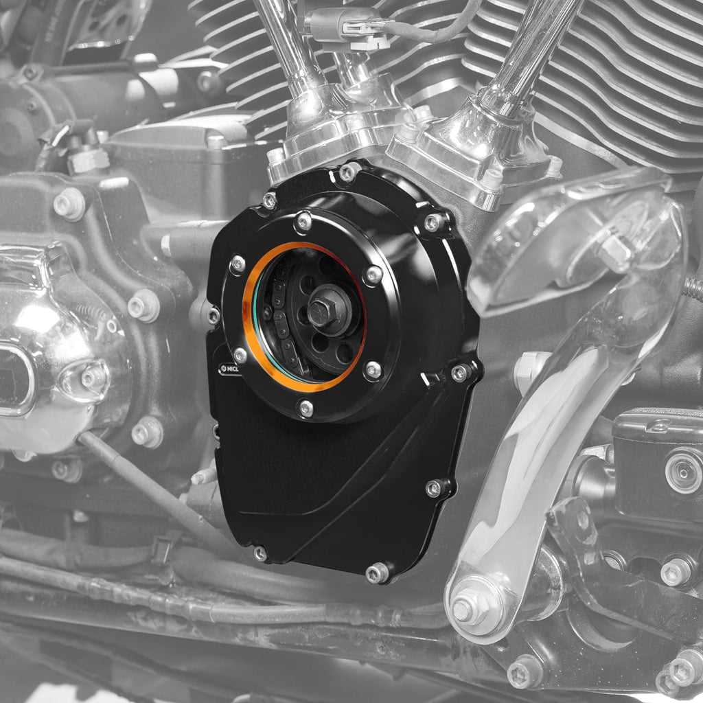 Transparent M8 Camshaft Cam Shaft Cover For Harley Road King Electra Street Glide