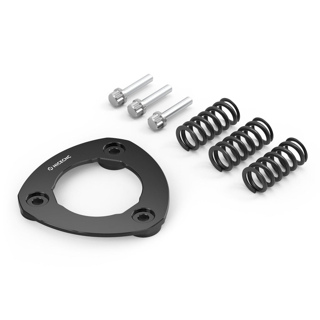 M8 Derby Cover w/Clutch Spring Stopper Plate Kit For Harley Road King Electra Street Glide