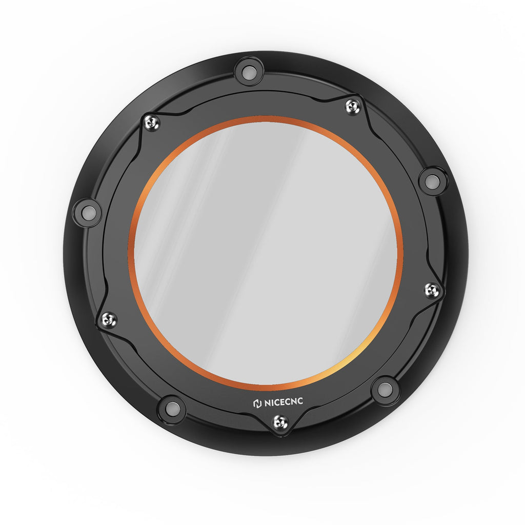 M8 Derby Cover w/Clutch Spring Stopper Plate Kit For Harley Road King Electra Street Glide