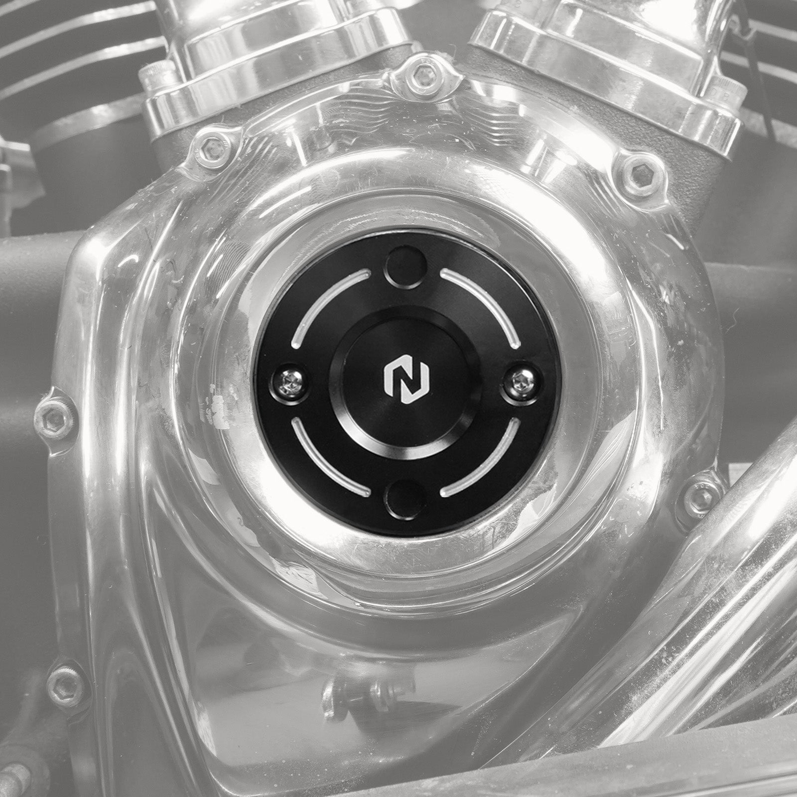 M8 Engine Timer Cover Trim Plate For Harley Road King Electra Street Glide Ultra Limited