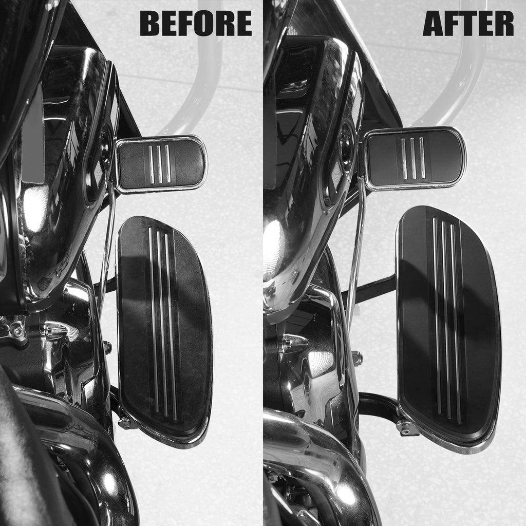 Rider Footboards Floorboards Extenders Kit For Harley Road King Electra Street Glide