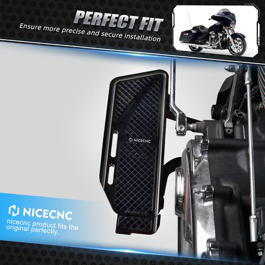 Rider Floorboards Inserts + Passenger Foot Pegs For Harley Road King Street Road Glide