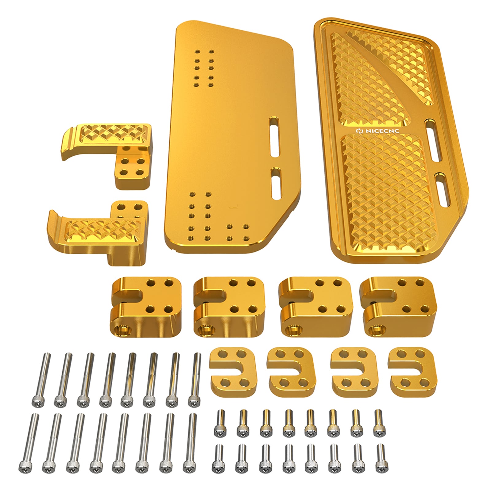 Rider Floorboards Inserts + Passenger Foot Pegs For Harley Road King Street Road Glide