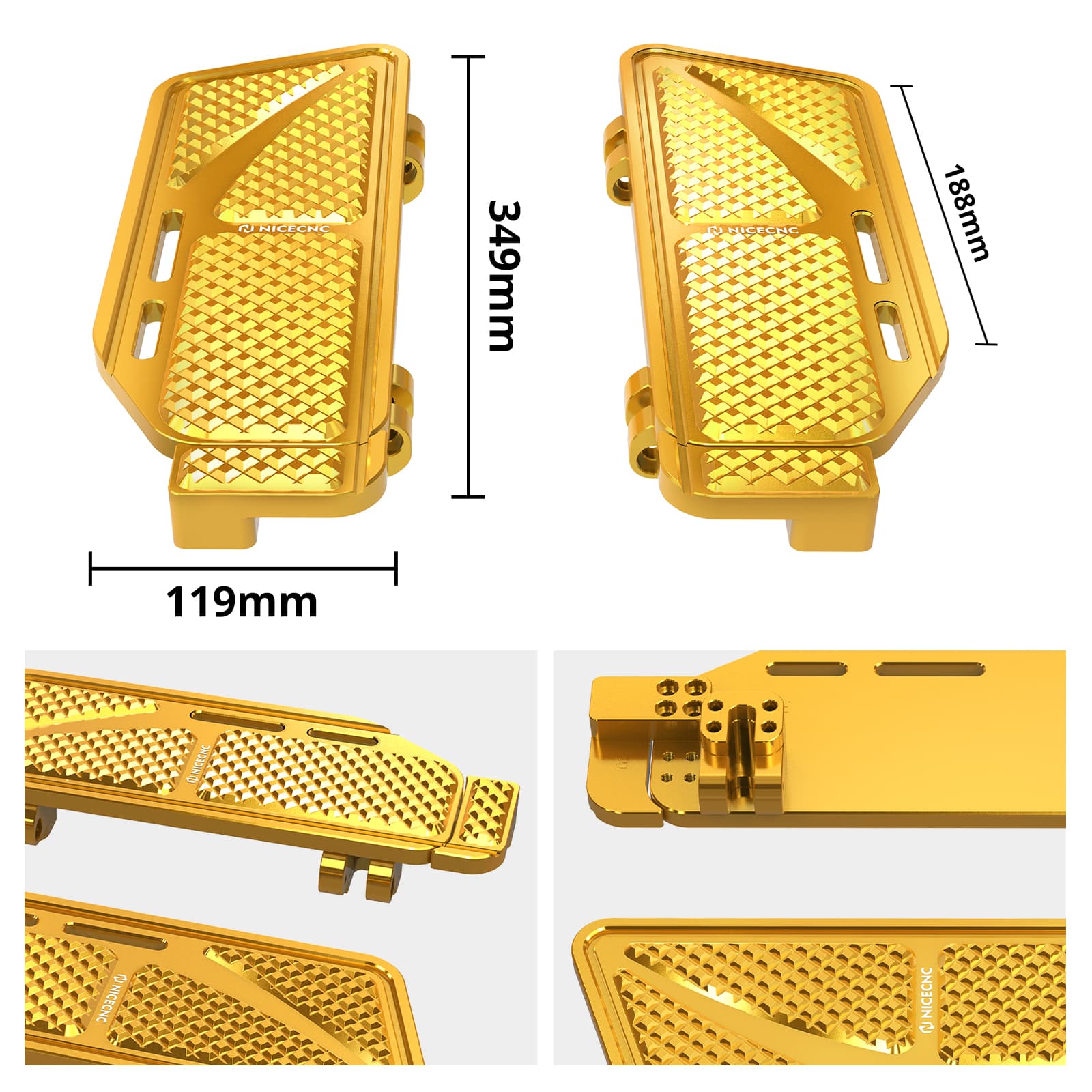 Rider Floorboards Inserts + Passenger Foot Pegs For Harley Road King Street Road Glide