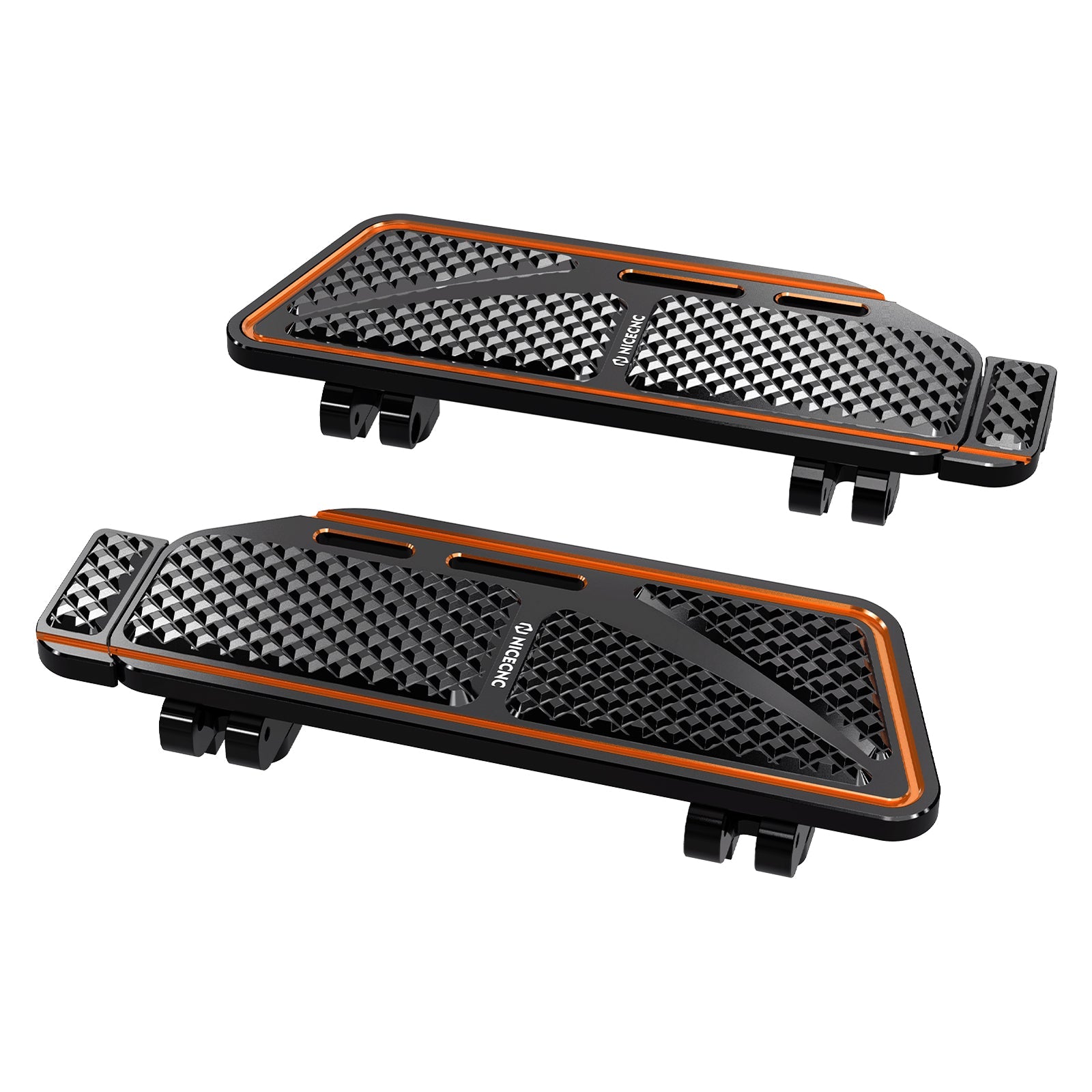 Rider Floorboards Inserts + Passenger Foot Pegs For Harley Road King Street Road Glide