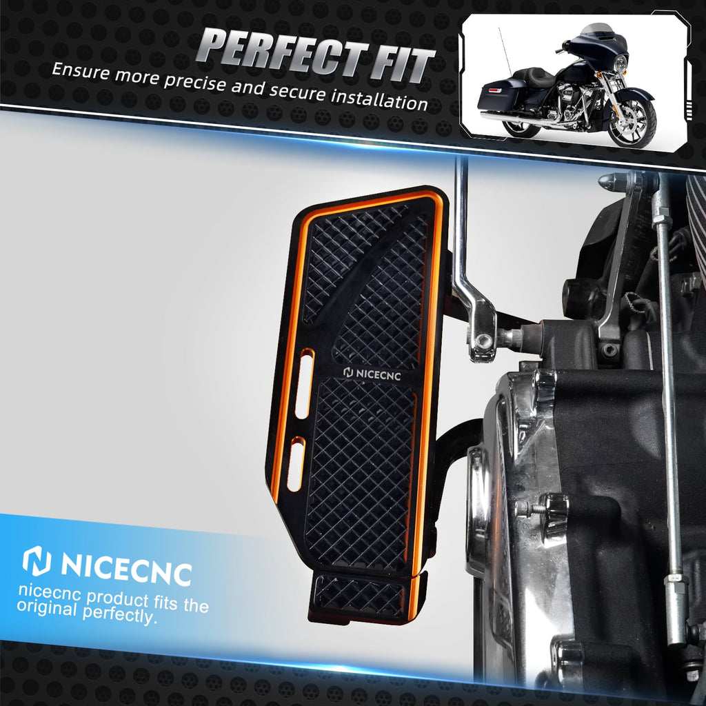 Rider Floorboards Inserts + Passenger Foot Pegs For Harley Road King Street Road Glide