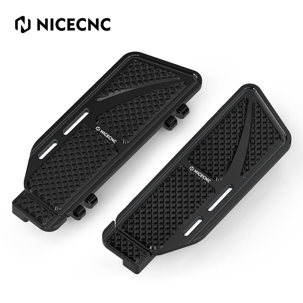 Rider Floorboards Inserts + Passenger Foot Pegs For Harley Road King Street Road Glide