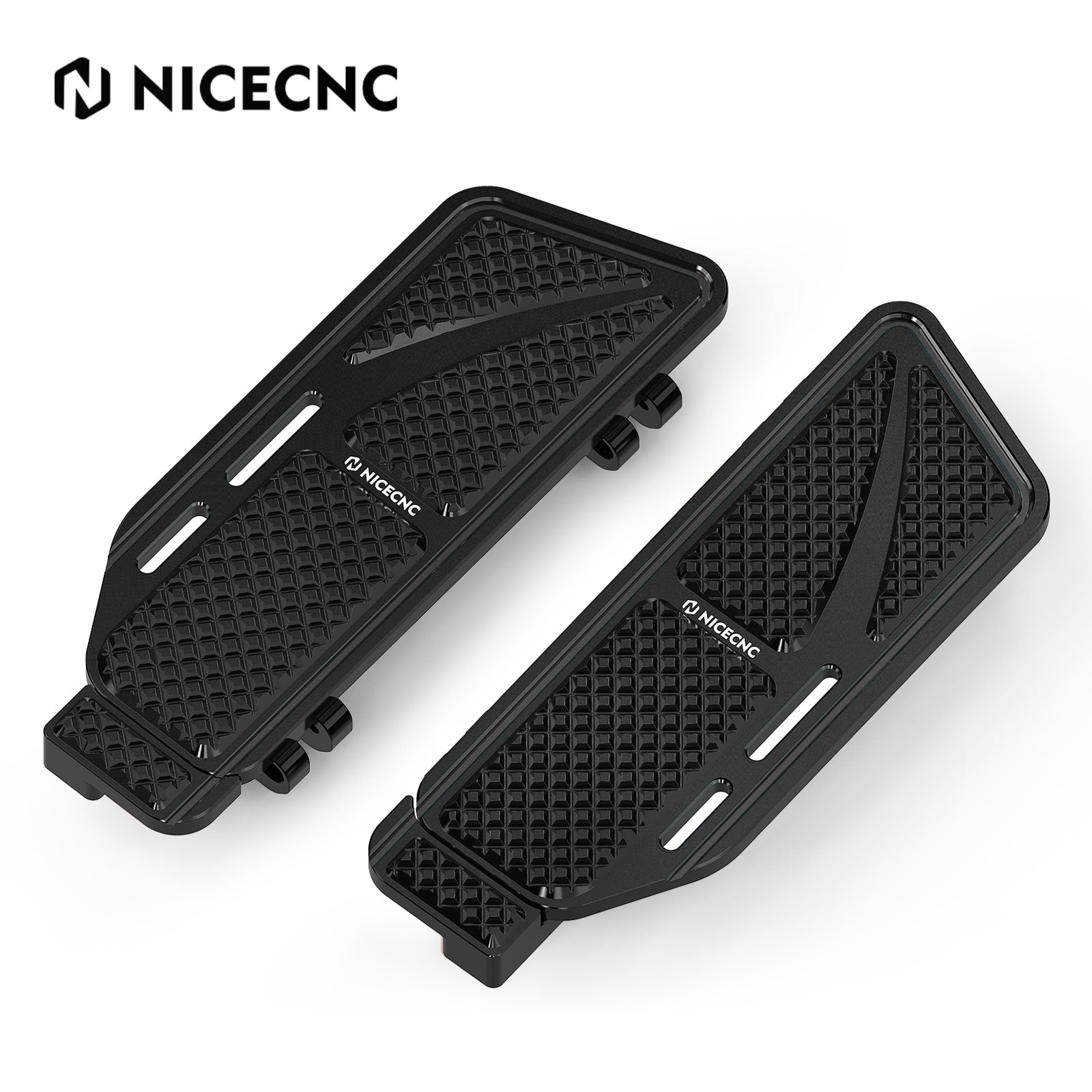 Rider Floorboards Inserts + Passenger Foot Pegs For Harley Road King Street Road Glide