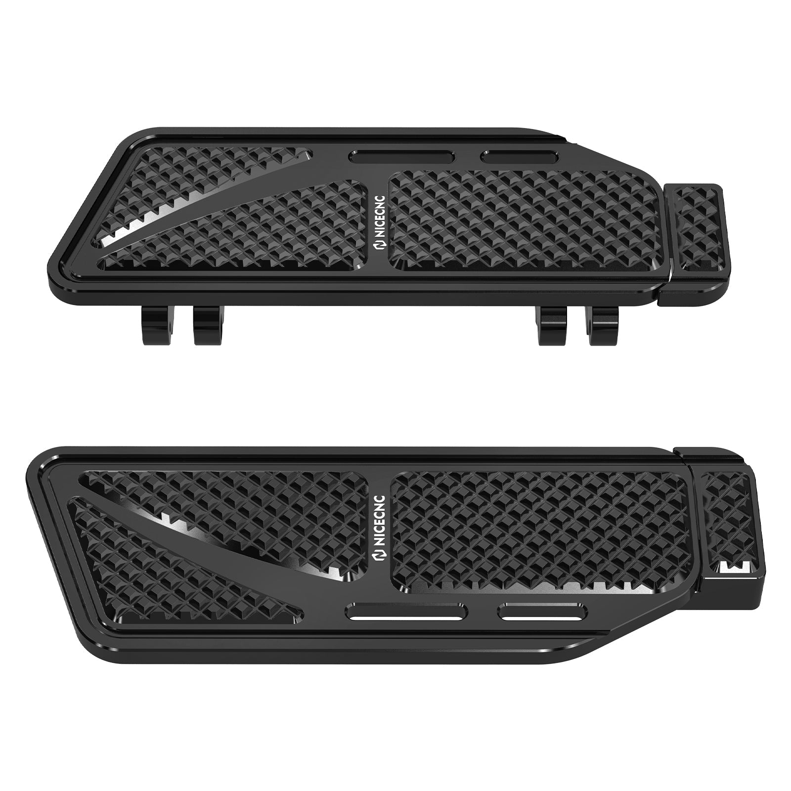 Rider Floorboards Inserts + Passenger Foot Pegs For Harley Road King Street Road Glide