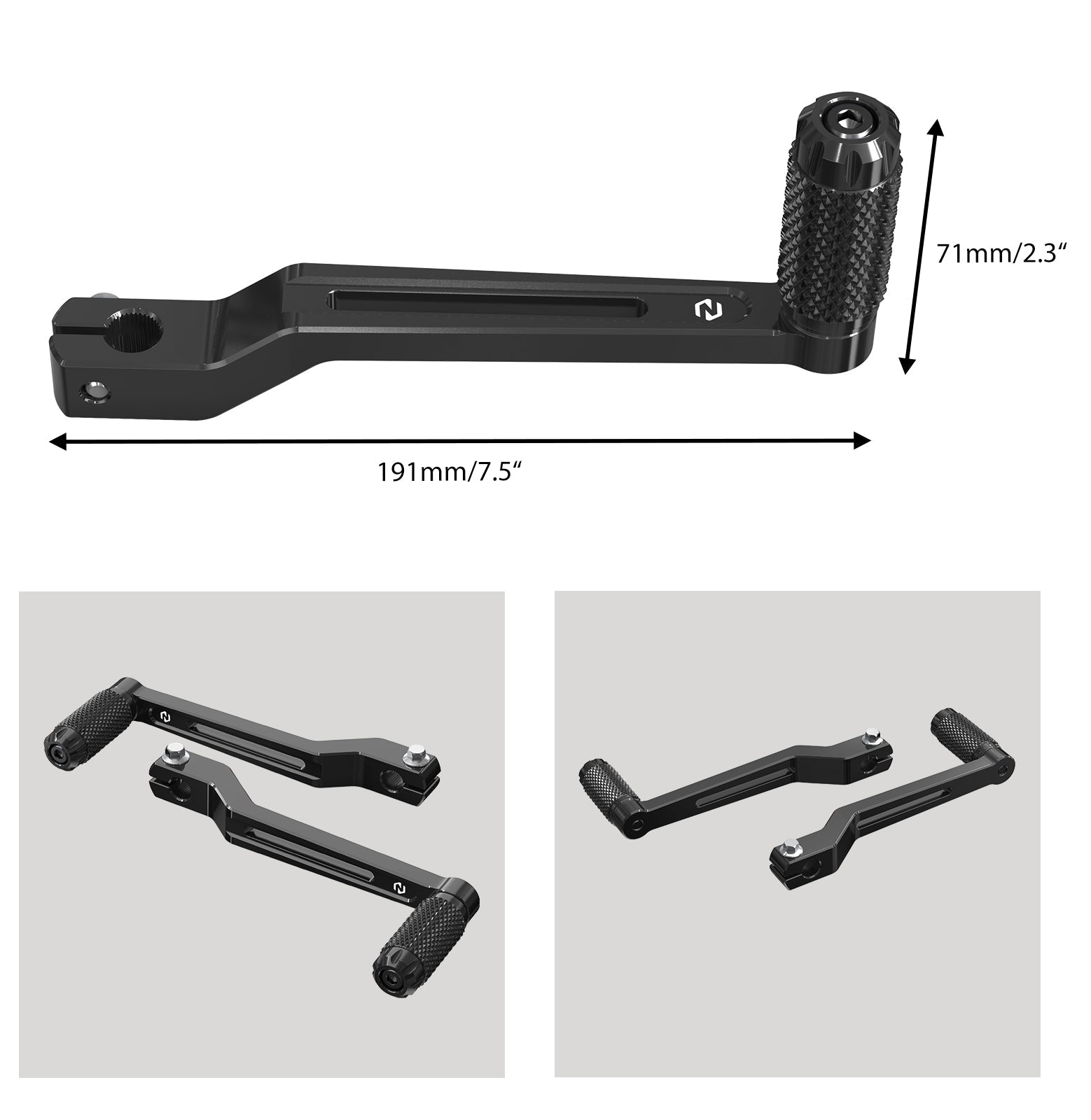 Rear Brake Arm Pedal Kit + Heel Toe Shifter Levers For Harley Road King Street Glide