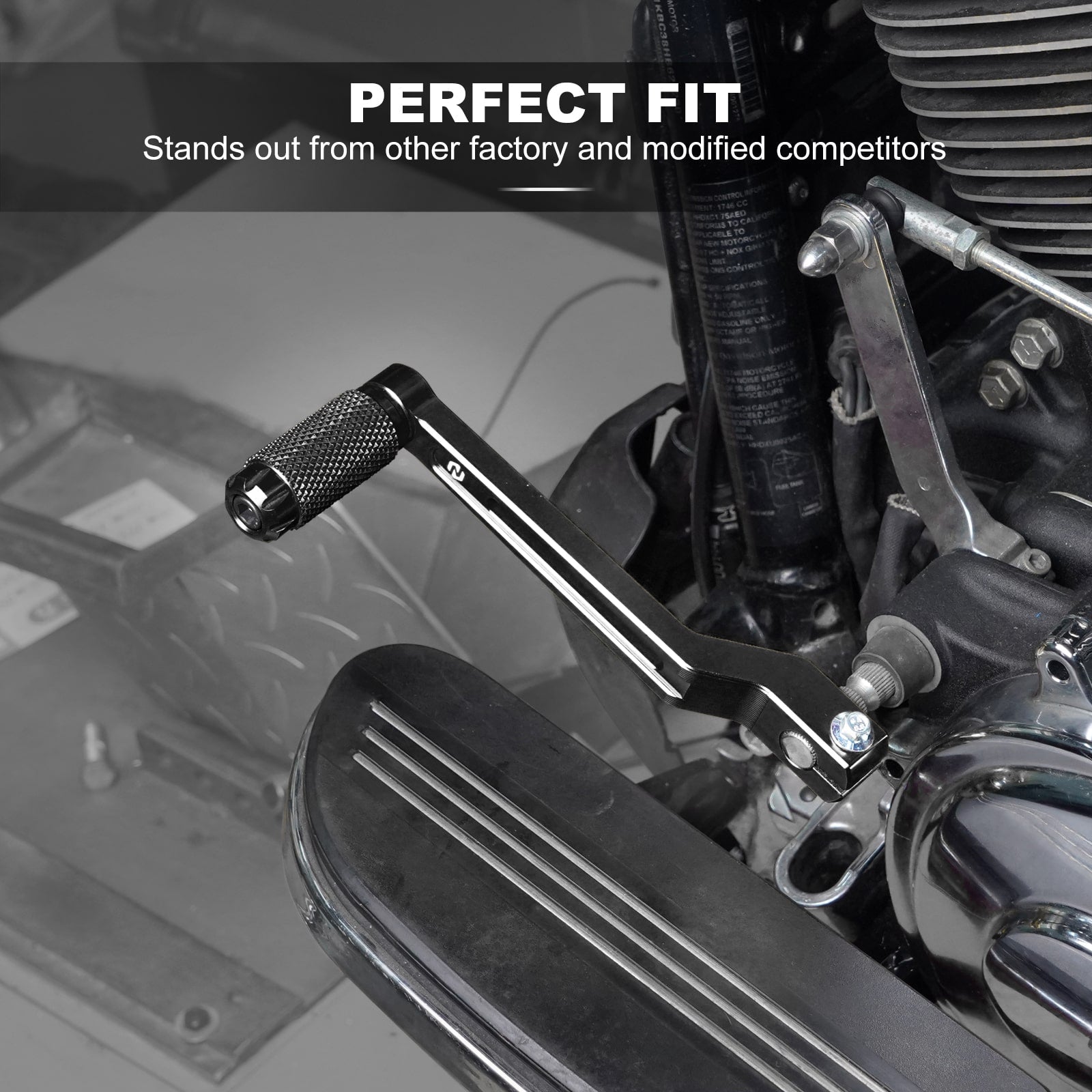 Rear Brake Arm Pedal Kit + Heel Toe Shifter Levers For Harley Road King Street Glide