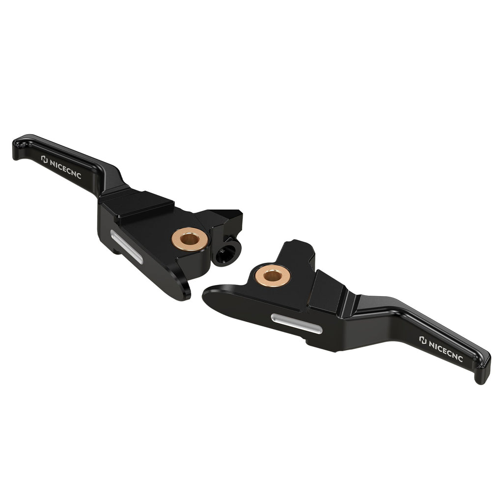 2-Finger Control Shorty Clutch Brake Levers For Harley Road King Electra Street Glide