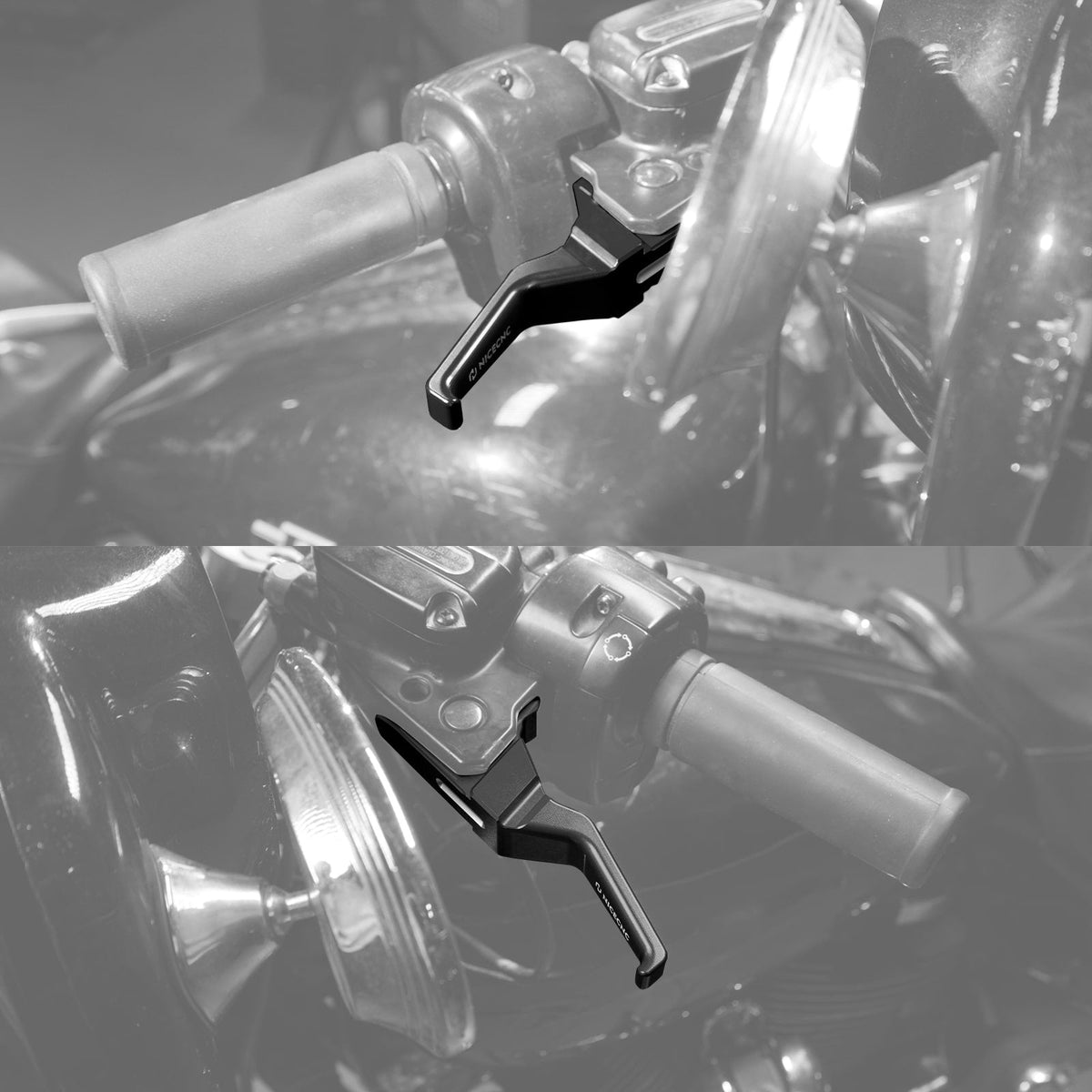 2-Finger Control Shorty Clutch Brake Levers For Harley Road King Electra Street Glide