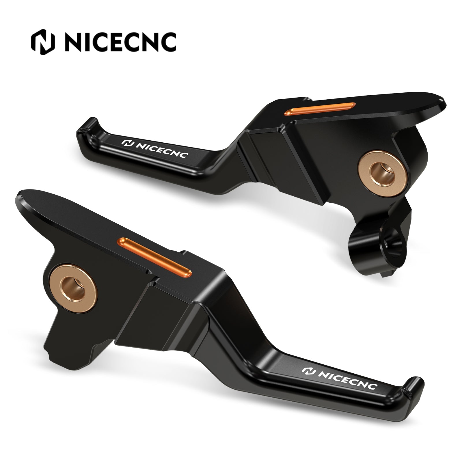 2-Finger Control Shorty Clutch Brake Levers For Harley Road King Electra Street Glide