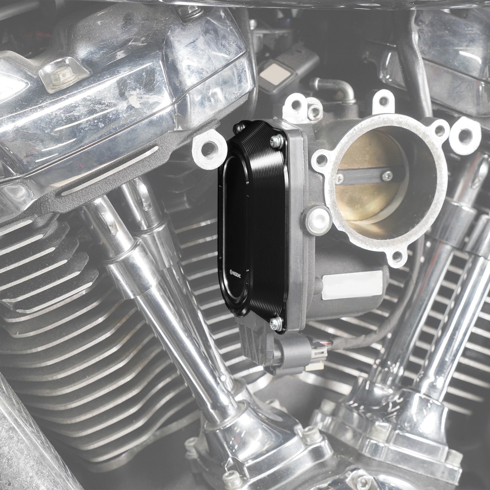 M8 Throttle Body Cap Side Cover Heat Shield For Harley Road King Electra Street Glide