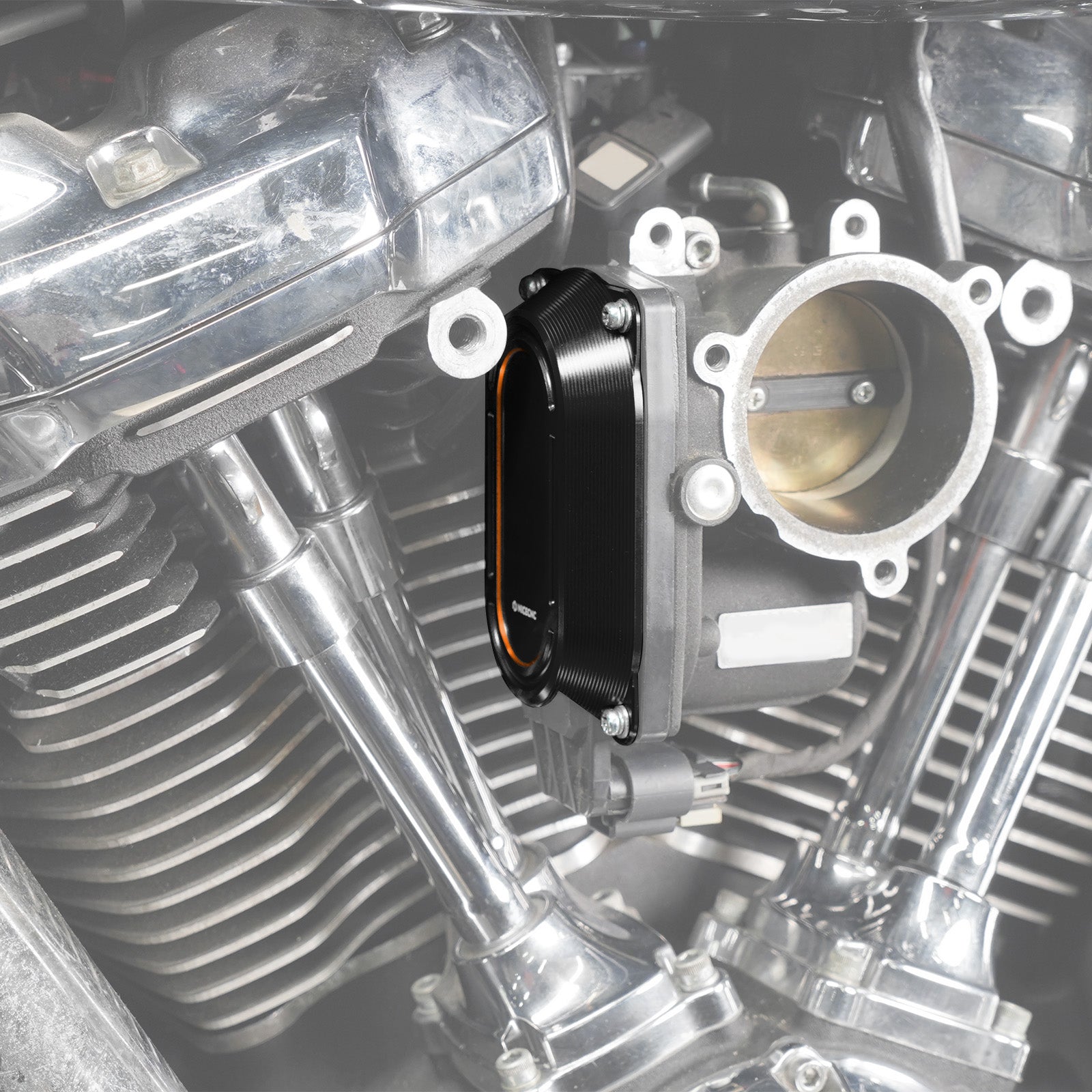 M8 Throttle Body Cap Heat Shield For Harley Softail Fat Bob Heritage Classic