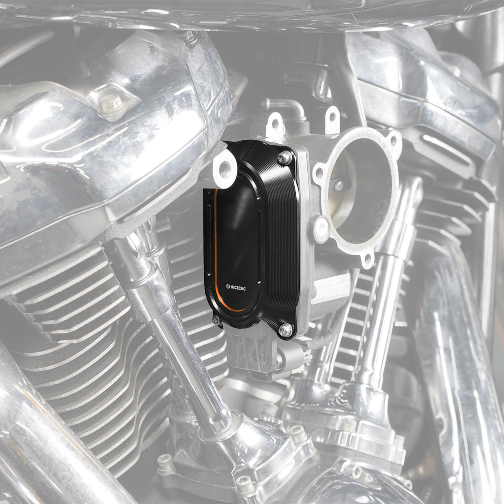 M8 Throttle Body Cap Side Cover Heat Shield For Harley Road King Electra Street Glide