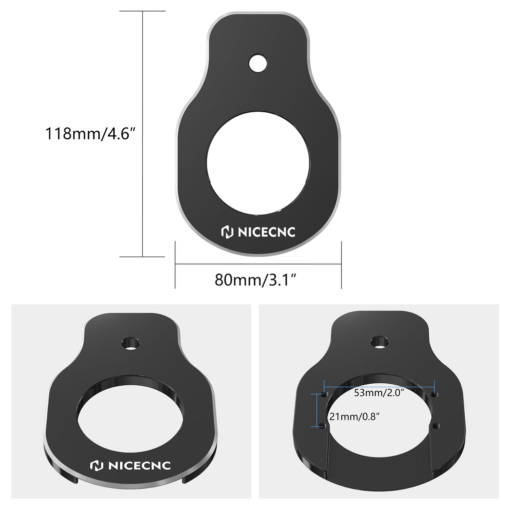 Ignition Key Switch Relocation Mount Bracket For Harley Road King Street Glide Ultra Limited