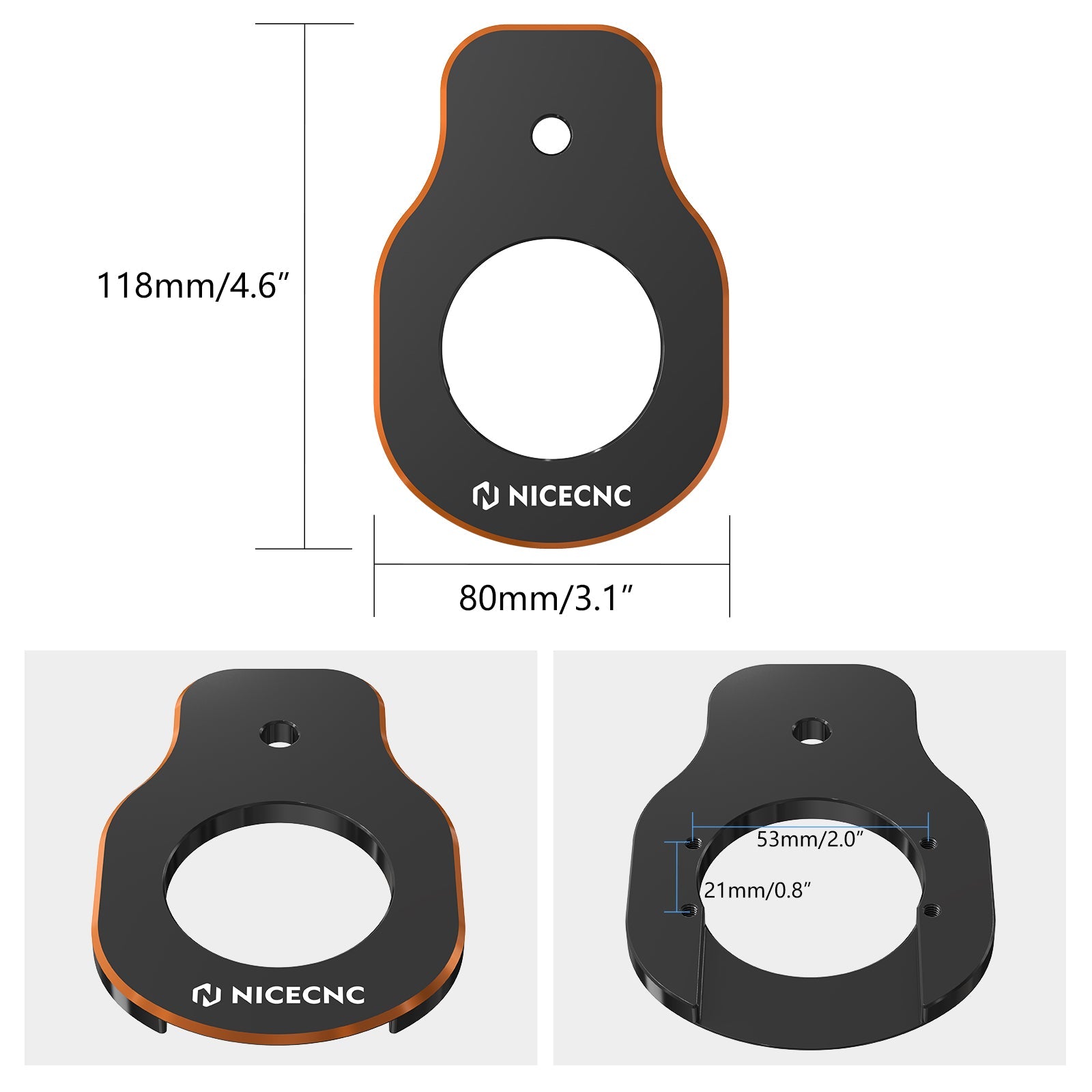 Ignition Key Switch Relocation Mount Bracket For Harley Road King Street Glide Ultra Limited