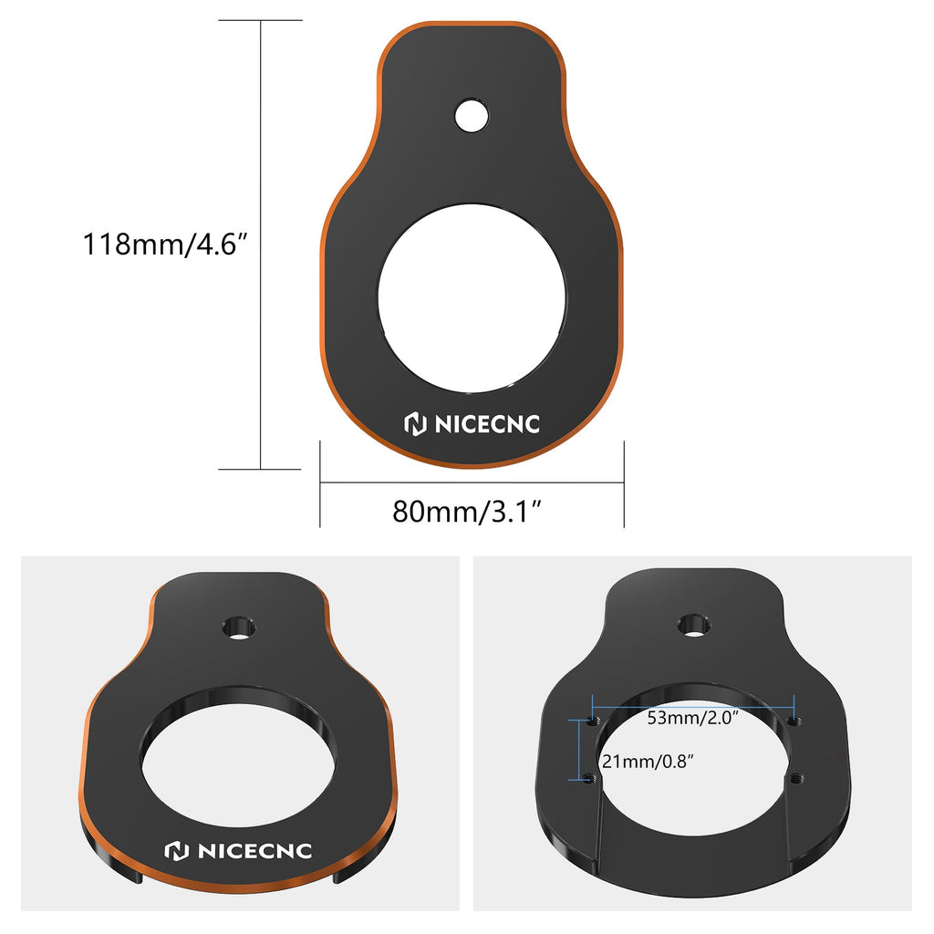 Ignition Key Switch Relocation Mount Bracket For Harley Road King Street Glide Ultra Limited