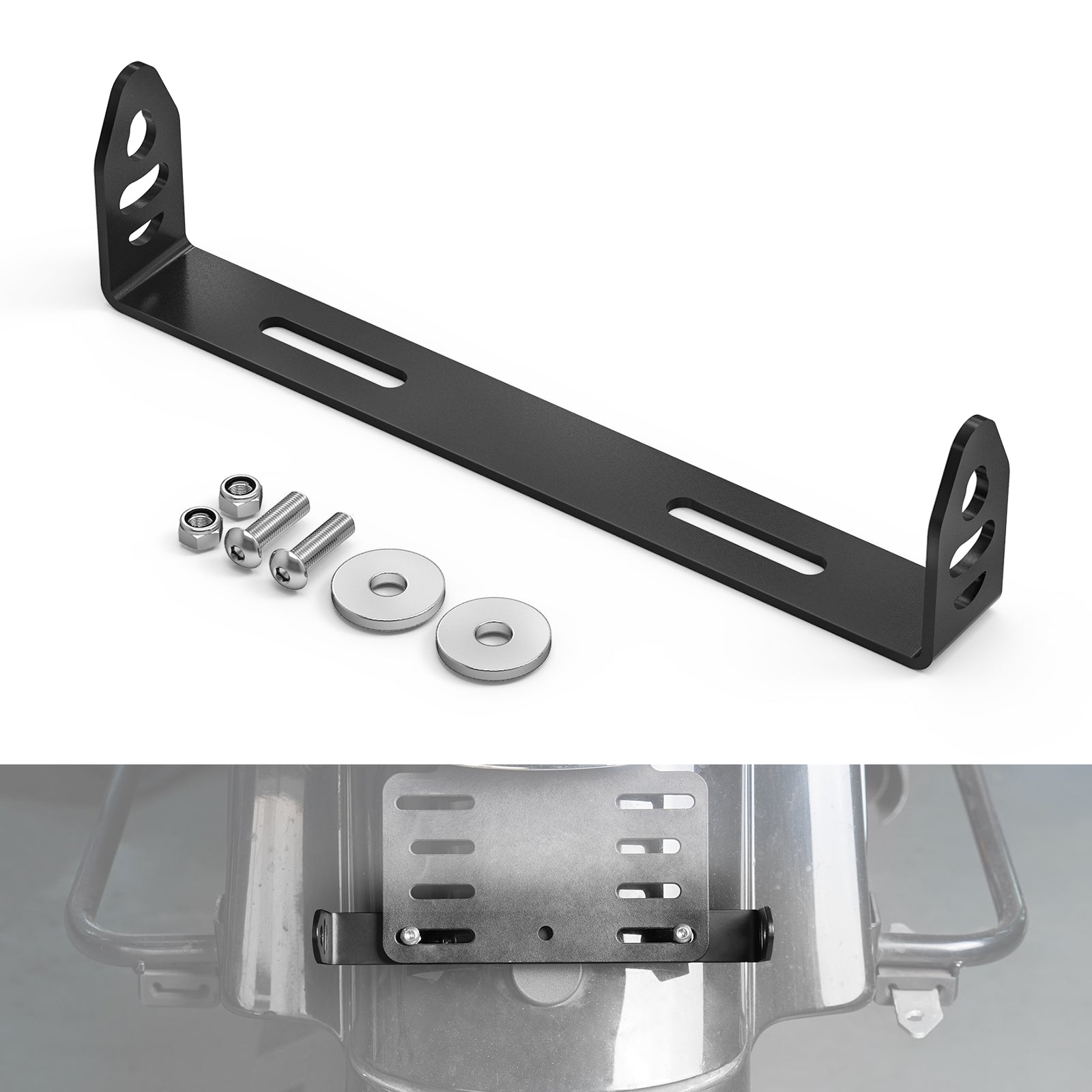 Turn Signal License Plate Mount Relocation Kit For Harley Softail Heritage Fat Boy
