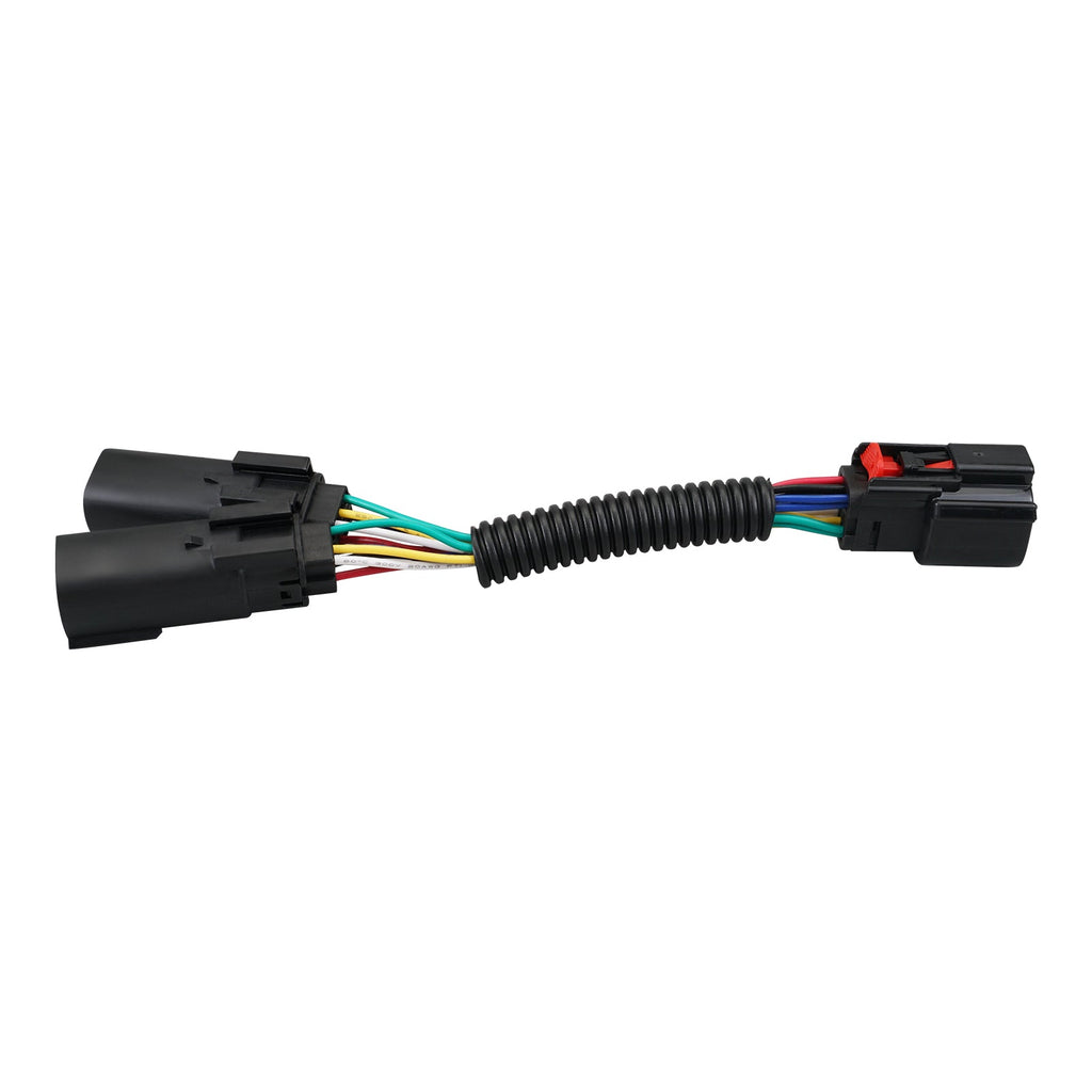 Y-Splitter Harness Adapter Extension Light Cable Plug For Harley Road King Street Glide