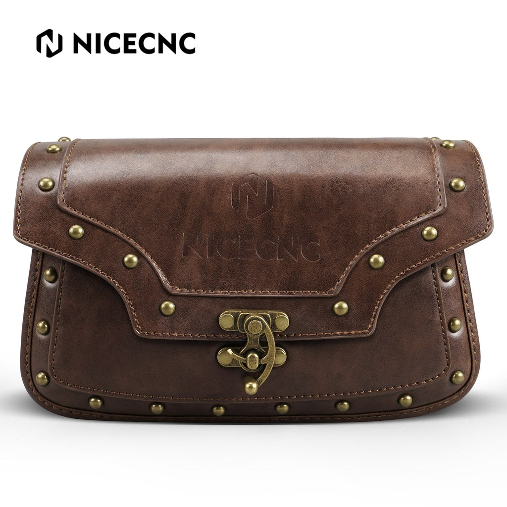 Motorcycle Windshield Bag Vintage Crocodile Texture PU Leather For Harley Davidson Road King 1995-2024 Softail