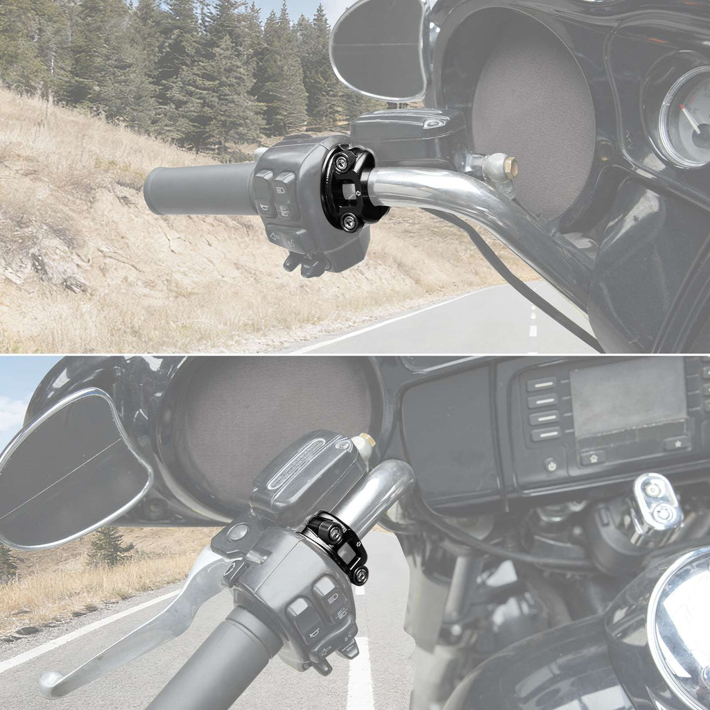 Brake Clutch Lever Perch Half Clamp Kit For Harley Dyna Super Glide Low Rider Street Bob