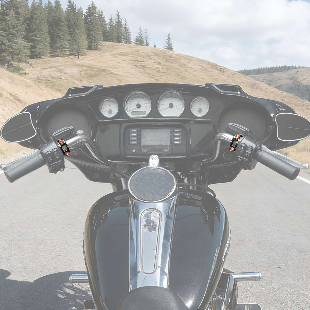 Brake Clutch Lever Perch Half Clamp Kit For Harley Dyna Super Glide Low Rider Street Bob