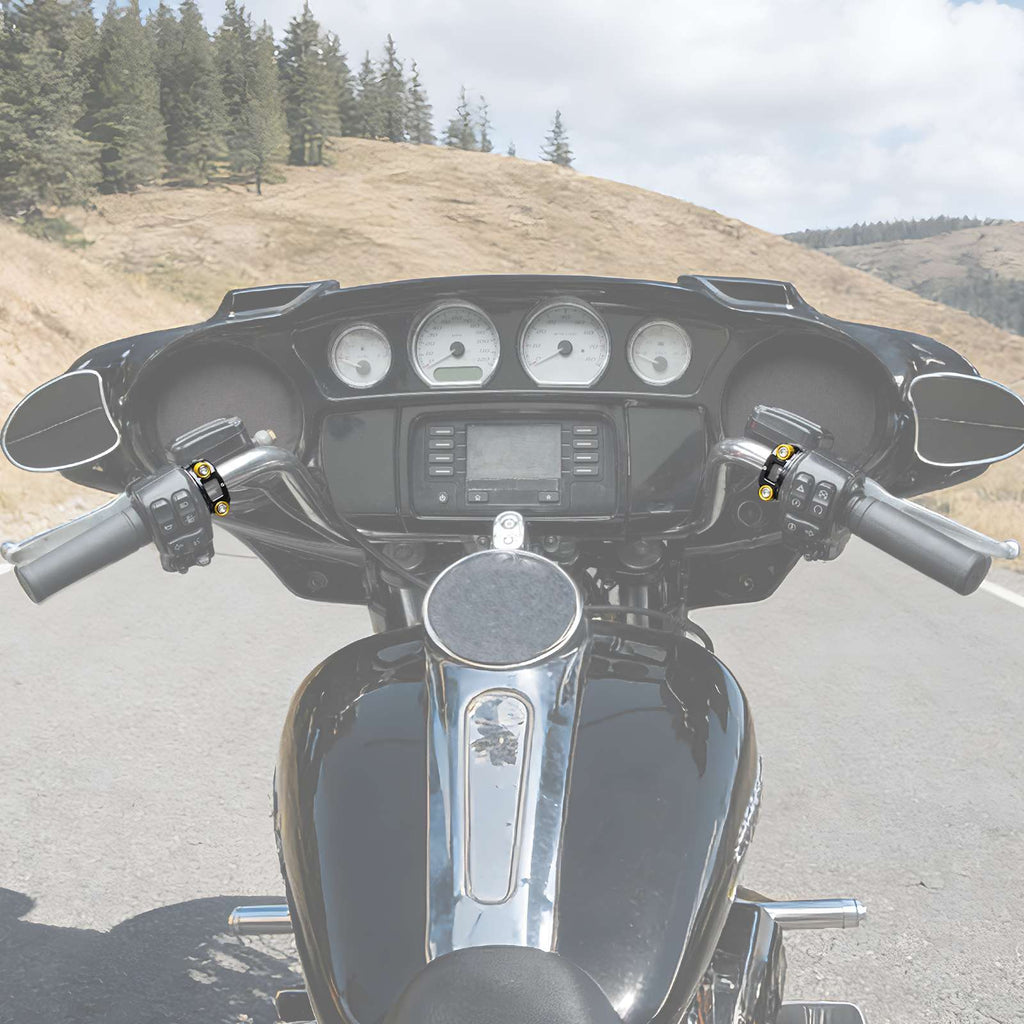 Brake Clutch Lever Perch Half Clamp Kit For Harley Dyna Super Glide Low Rider Street Bob