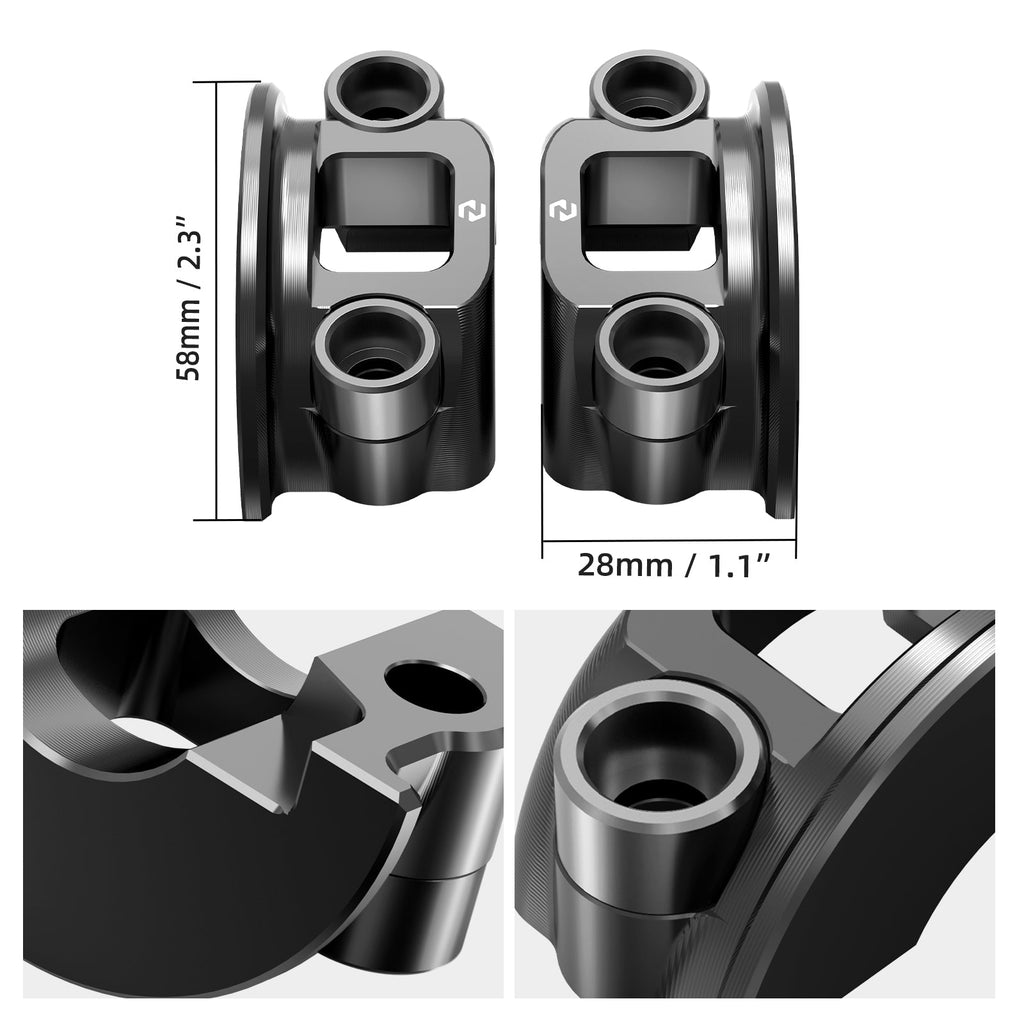 Brake Master Cylinder & Clutch Lever Perch Half Clamp Kit For Harley Road Street Glide