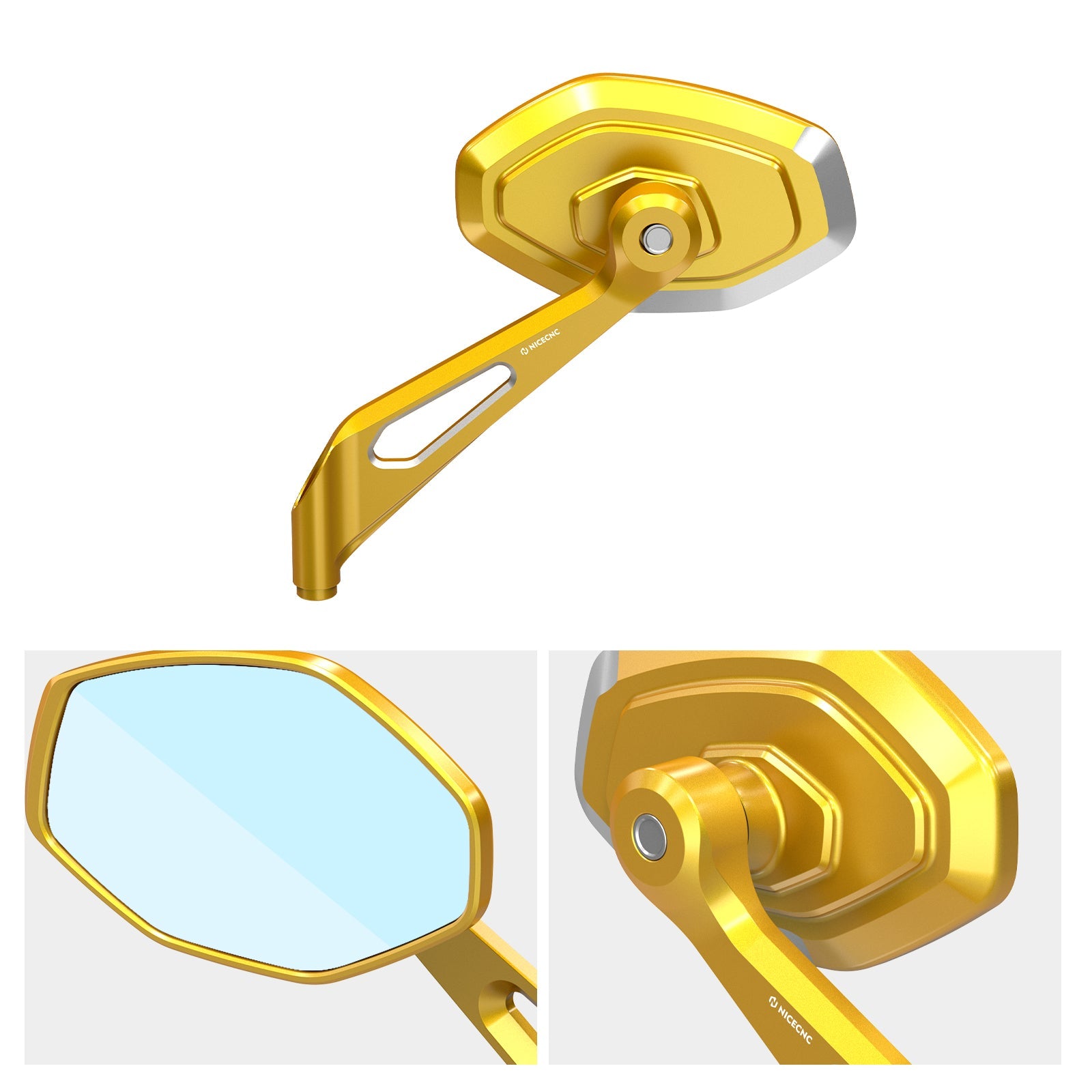 Anti-Glare Convex Rear View Mirrors For Harley Sportster 1200 72 XL Iron 883 XL883N
