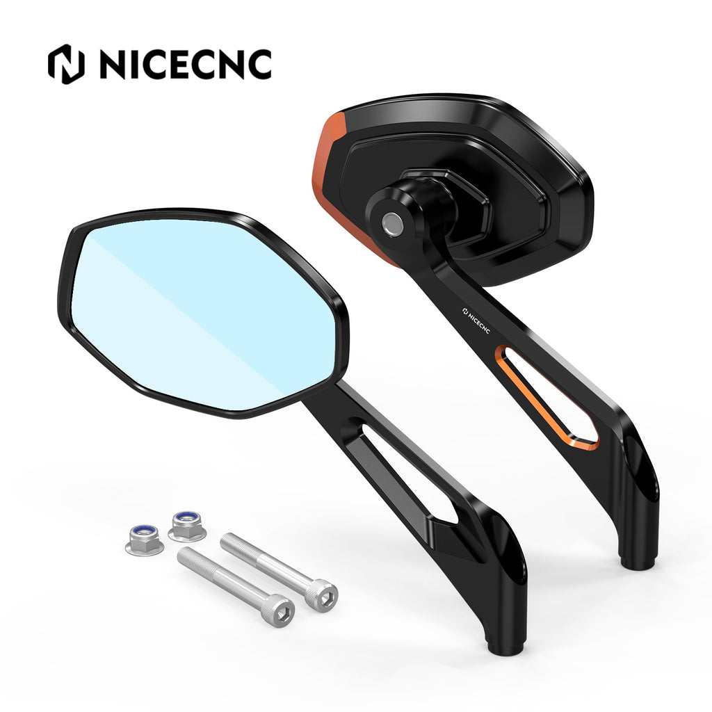 Anti-Glare Convex Rear View Mirrors For Harley Sportster 1200 72 XL Iron 883 XL883N