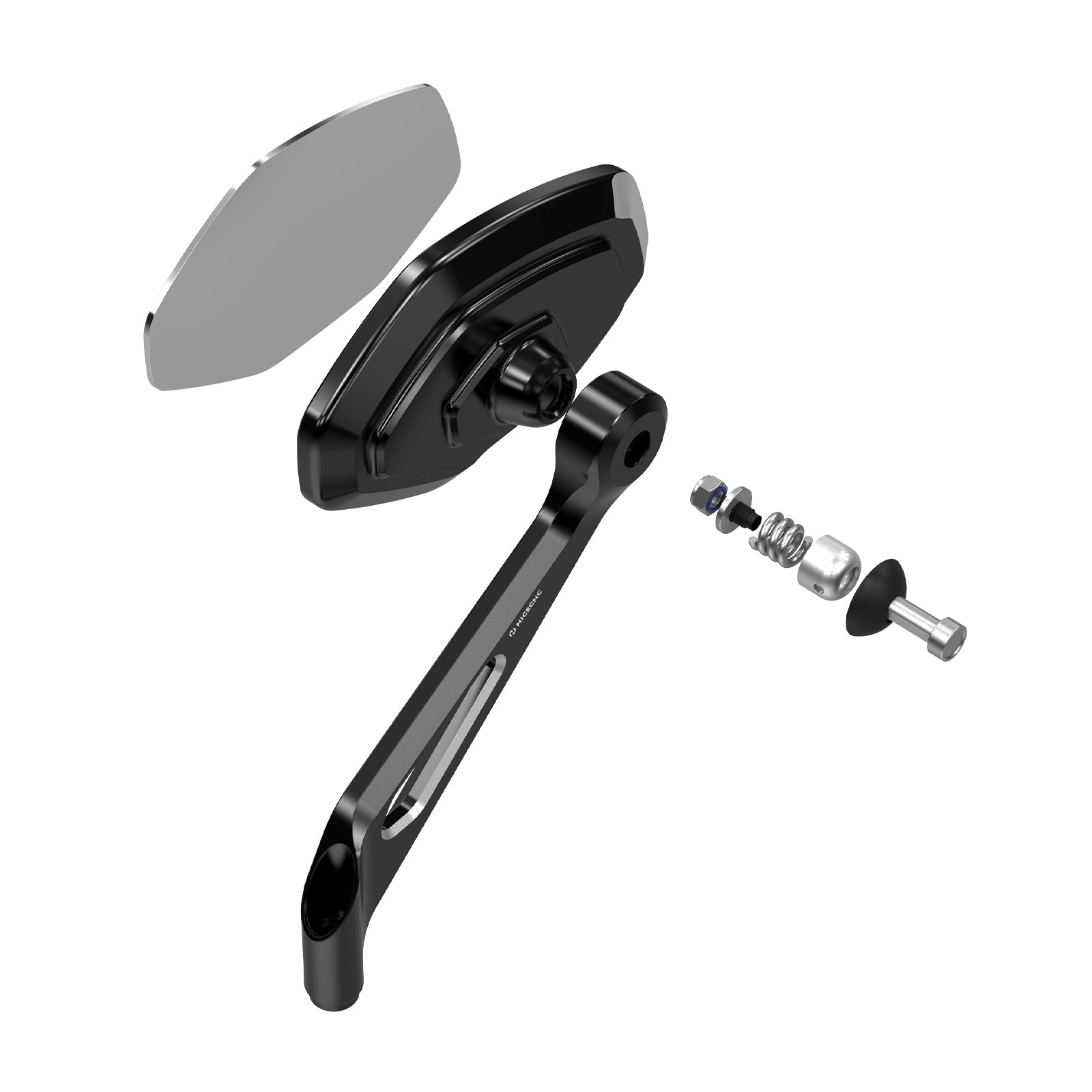 Anti-Glare Convex Rear View Mirrors For Harley Sportster 1200 72 XL Iron 883 XL883N